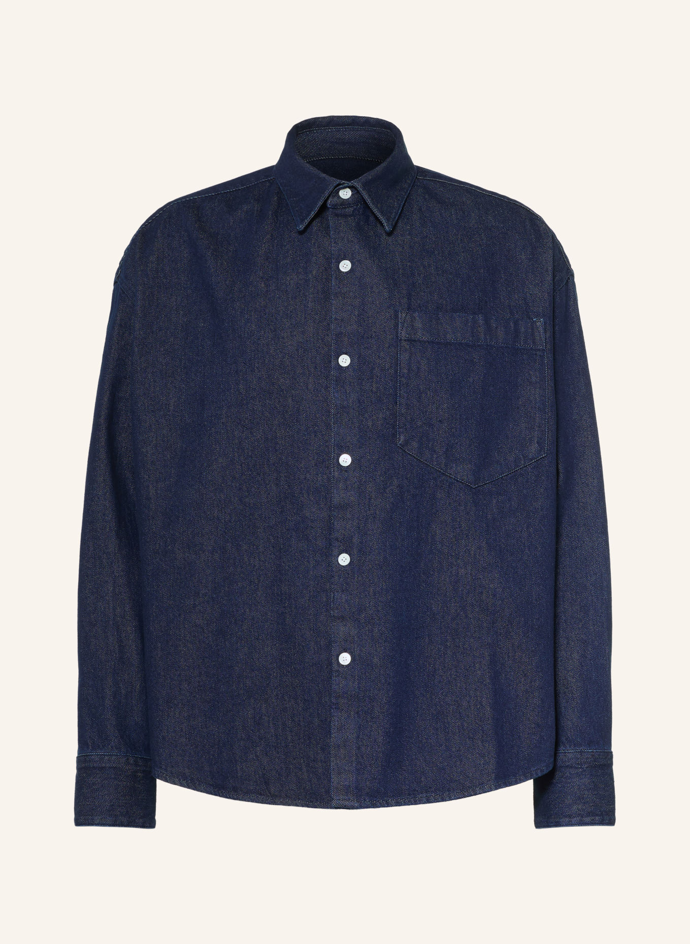 studio seidensticker Jeans-Overshirt: DUNKELBLAU