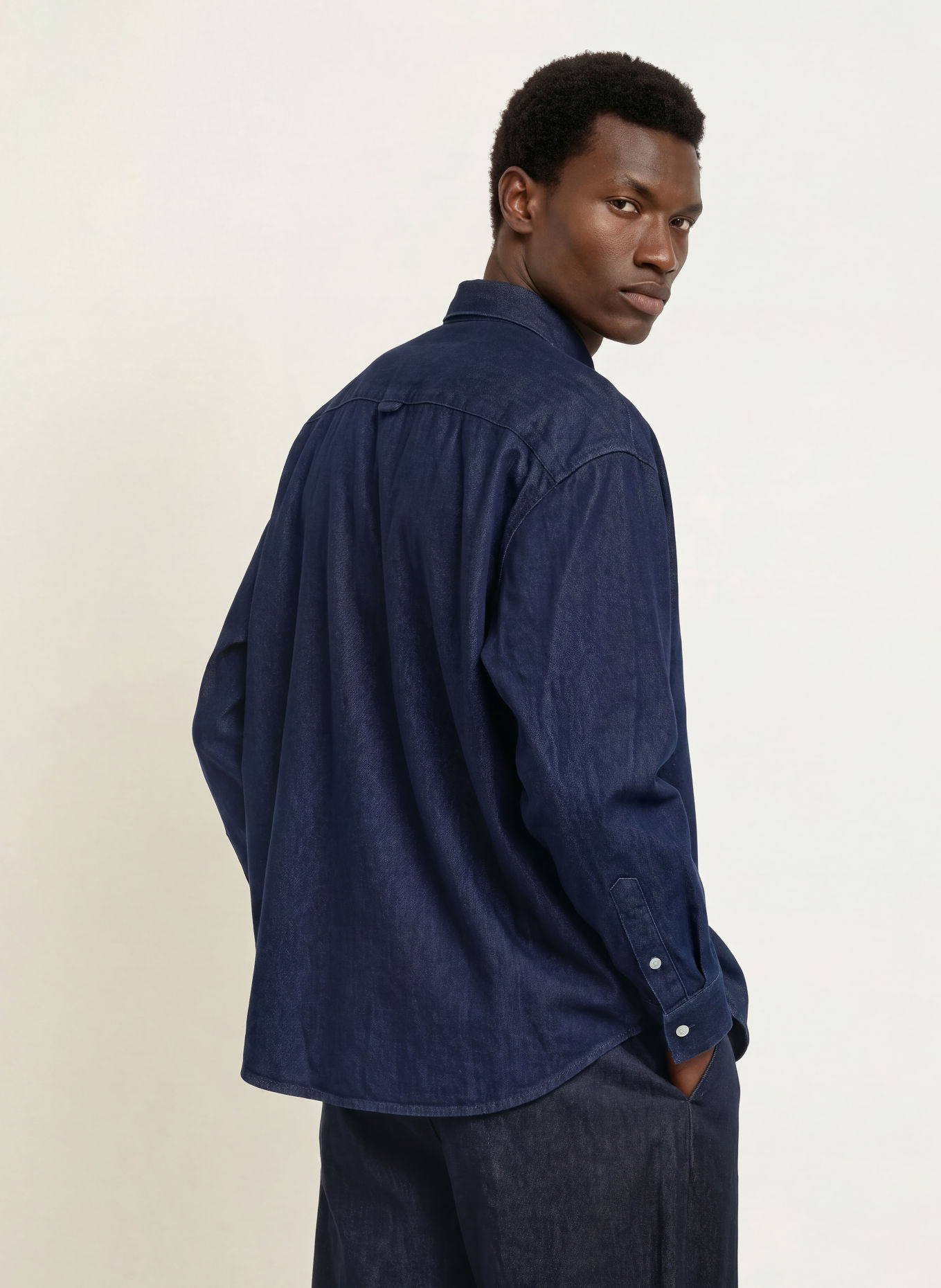 studio seidensticker Jeans-Overshirt: DUNKELBLAU