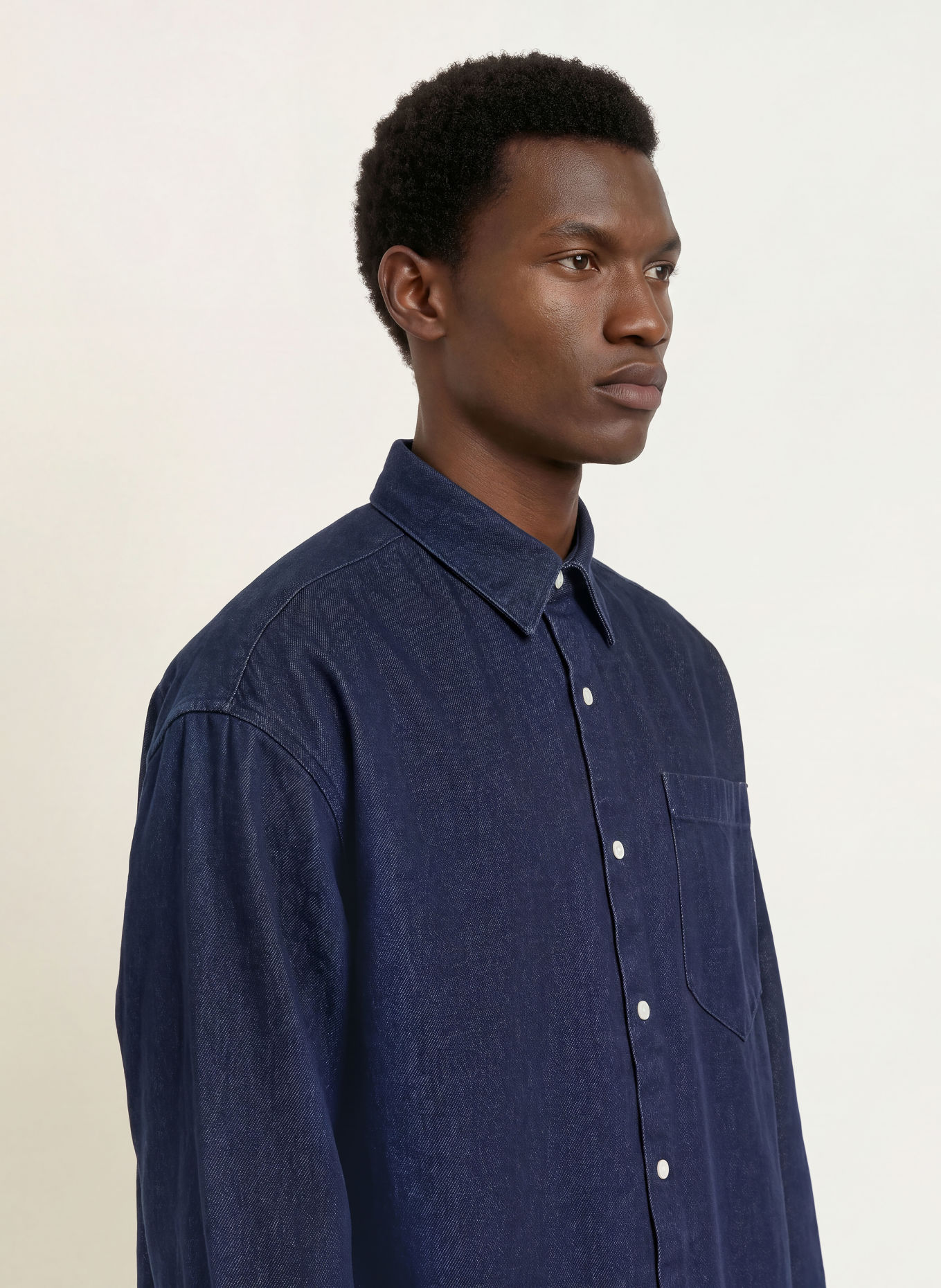 studio seidensticker Jeans-Overshirt: DUNKELBLAU