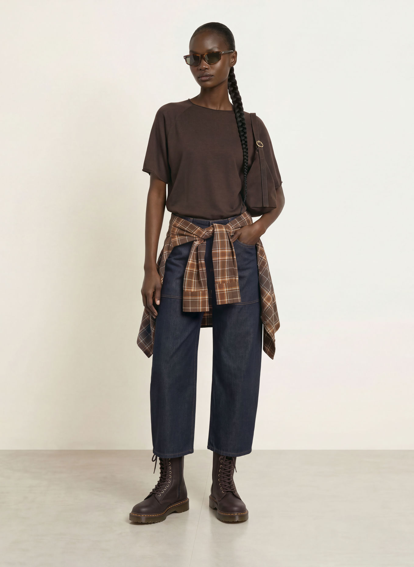 DRYKORN MOENY Knit shirt: DARK BROWN