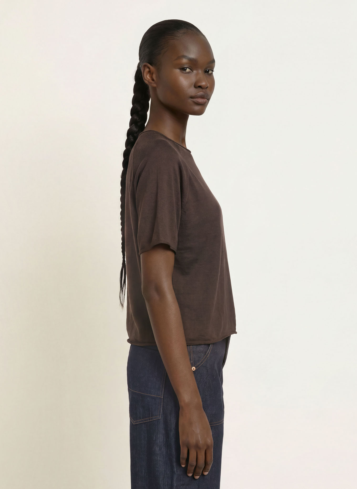 DRYKORN MOENY Knit shirt: DARK BROWN