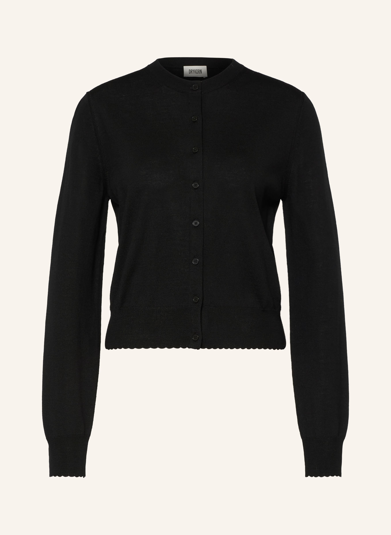DRYKORN GLENNA Cardigan: BLACK