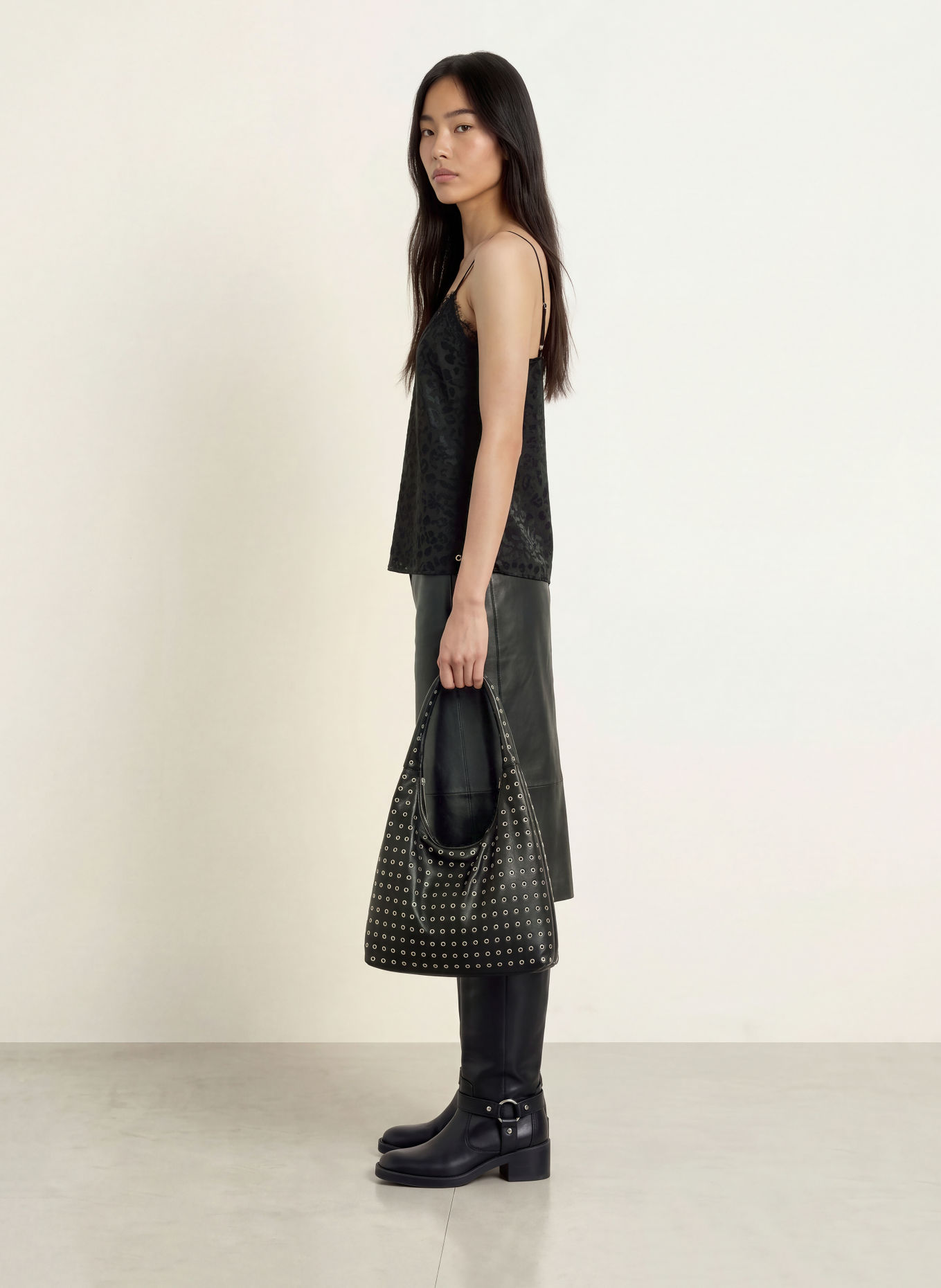 GUESS Spets-top DANIELLE: SVART