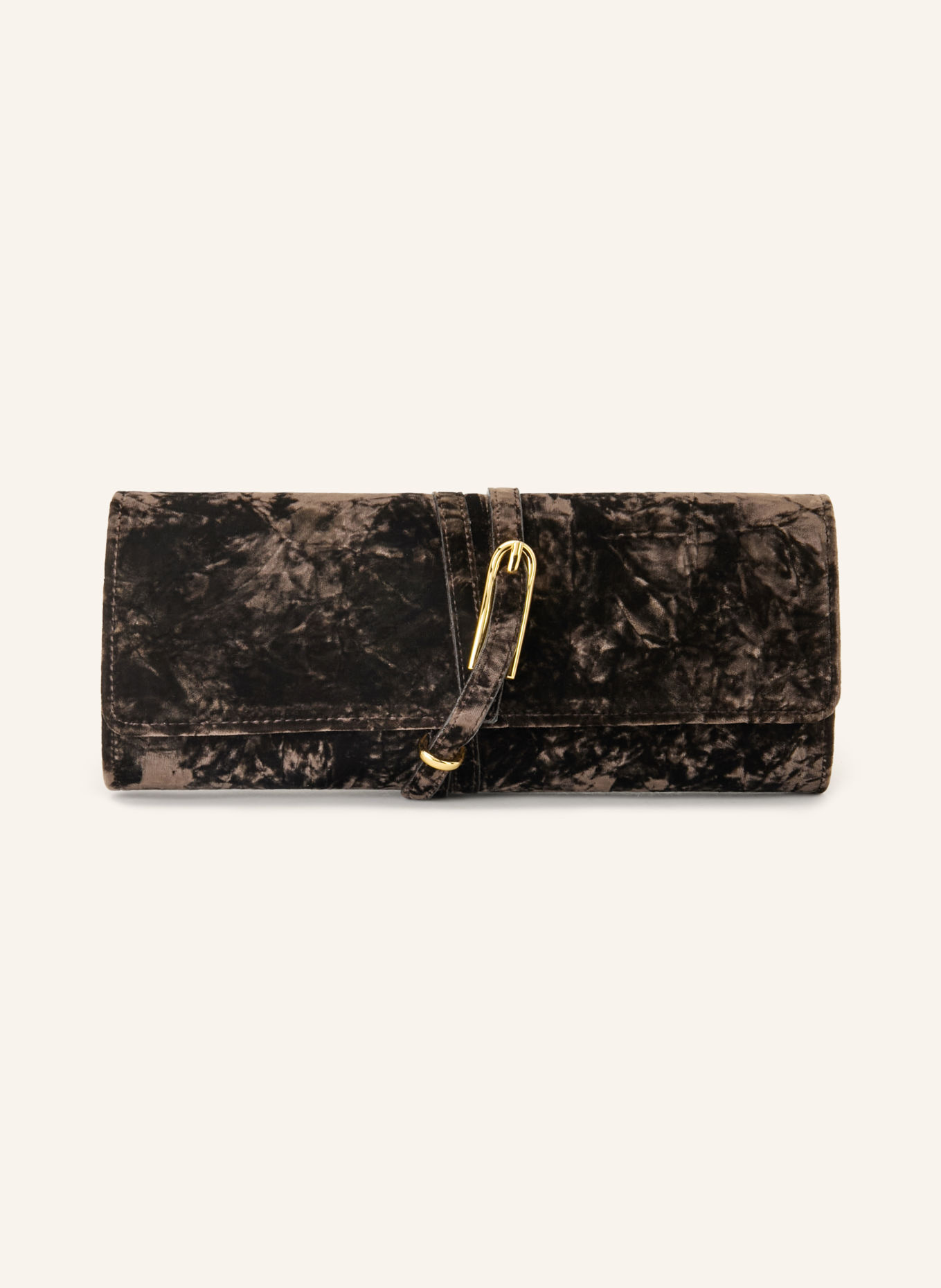 LIFFNER Pochette: MARRON FONCÉ / OR