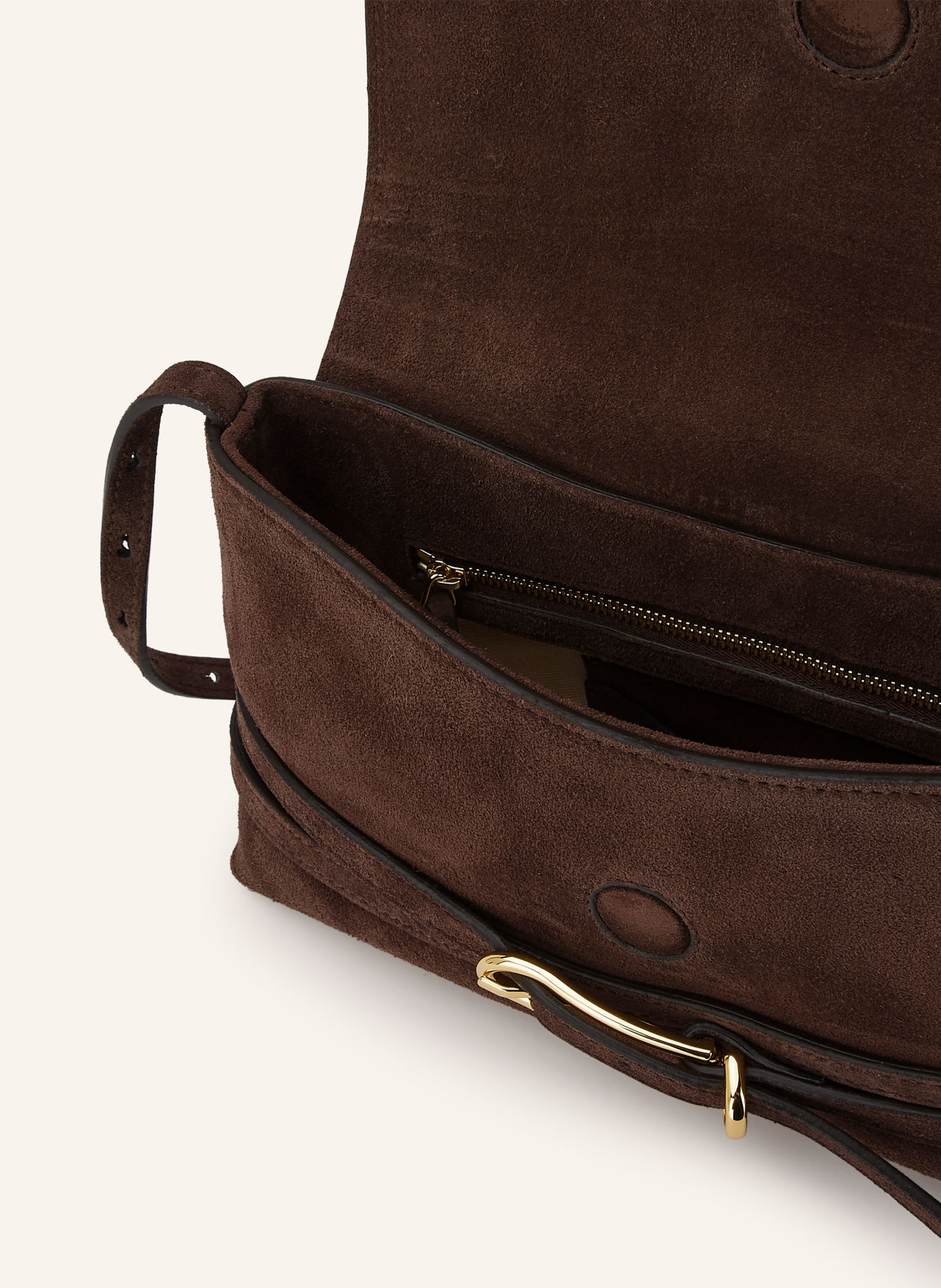 LIFFNER Sac à bandoulière: MARRON FONCÉ / OR