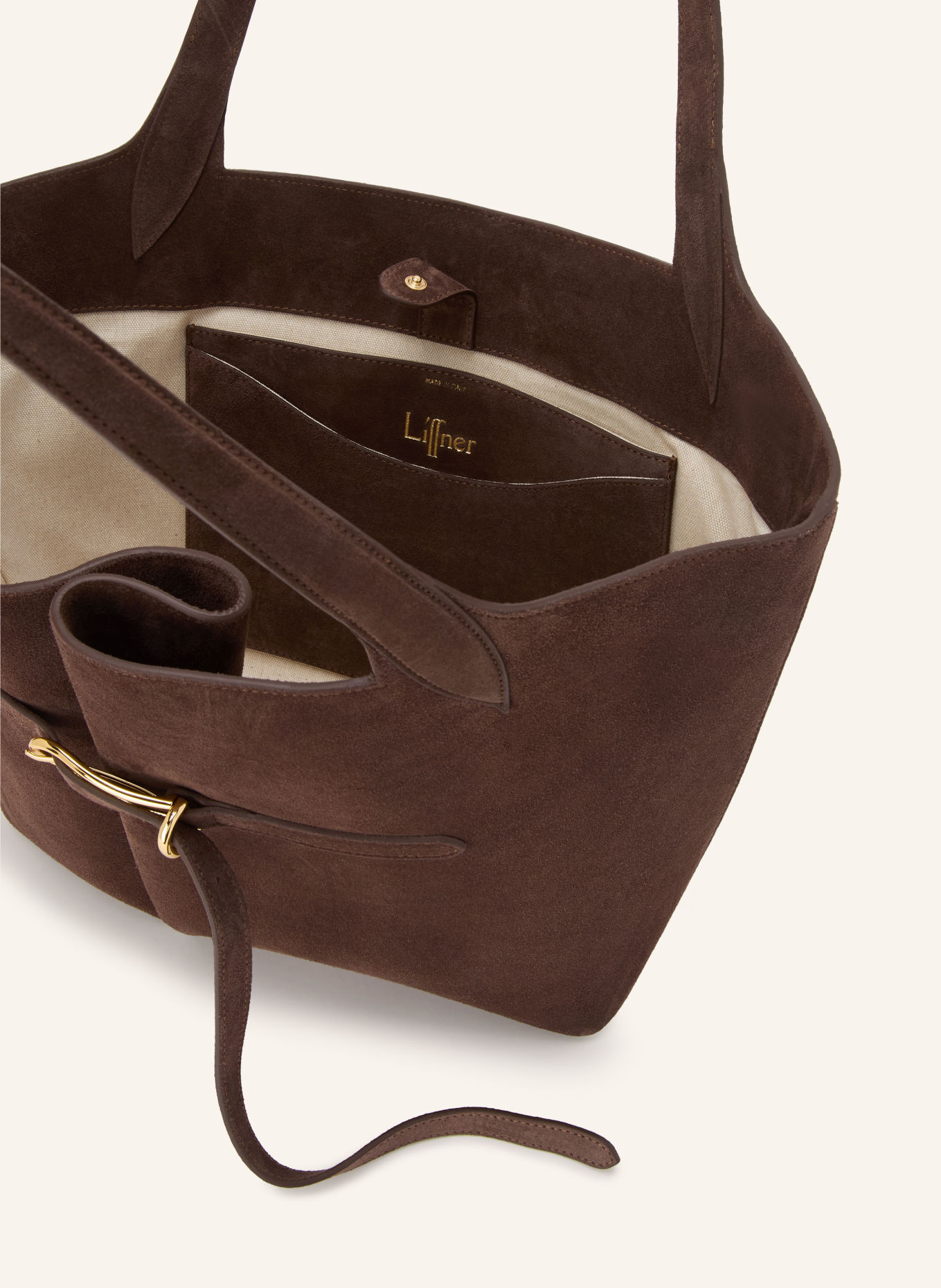 LIFFNER Sac cabas: MARRON FONCÉ