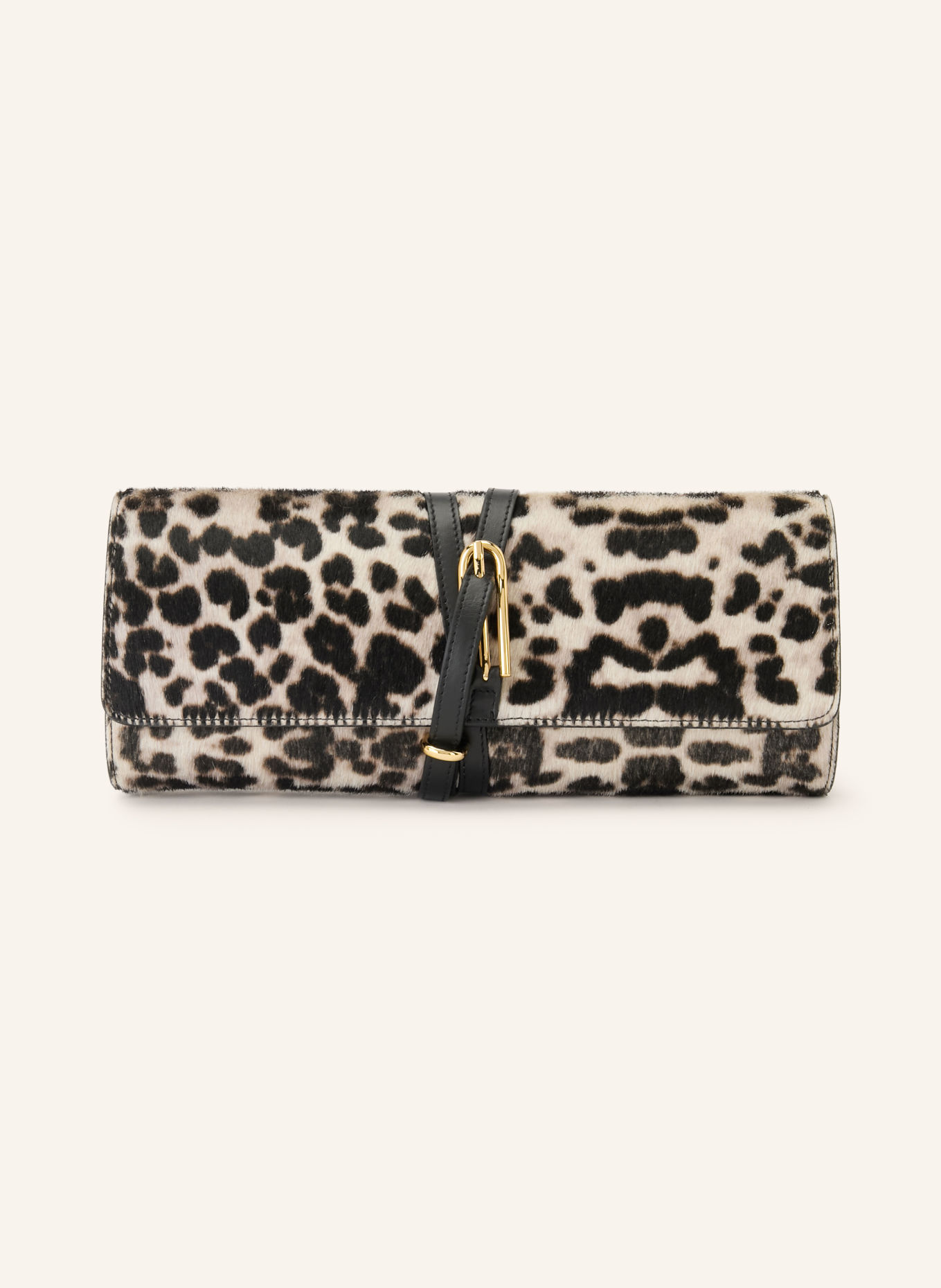 LIFFNER Pochette: MARRON FONCÉ / OR / CRÈME