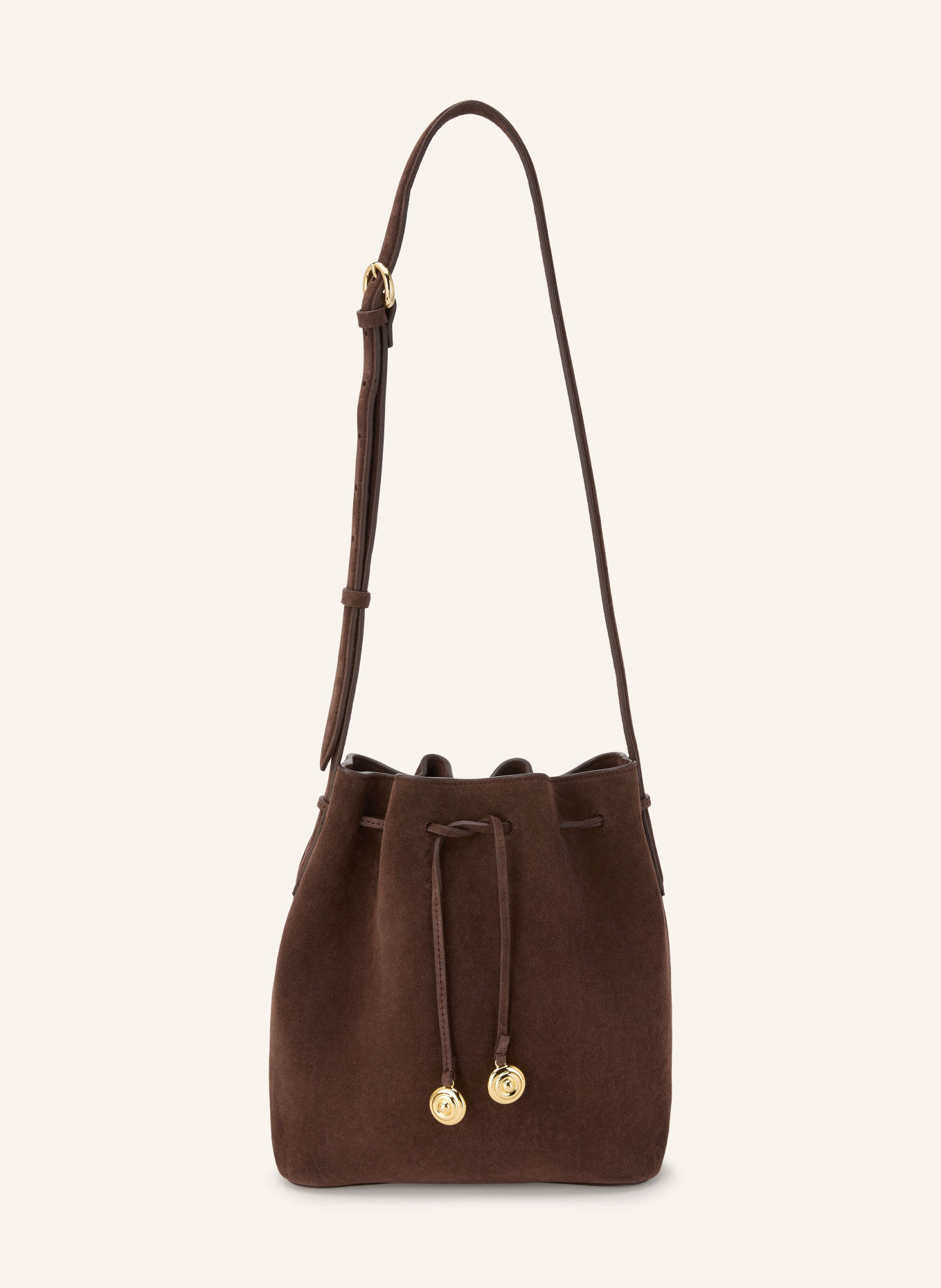 LIFFNER Buideltas SMALL: MARRON FONCÉ / GOUD