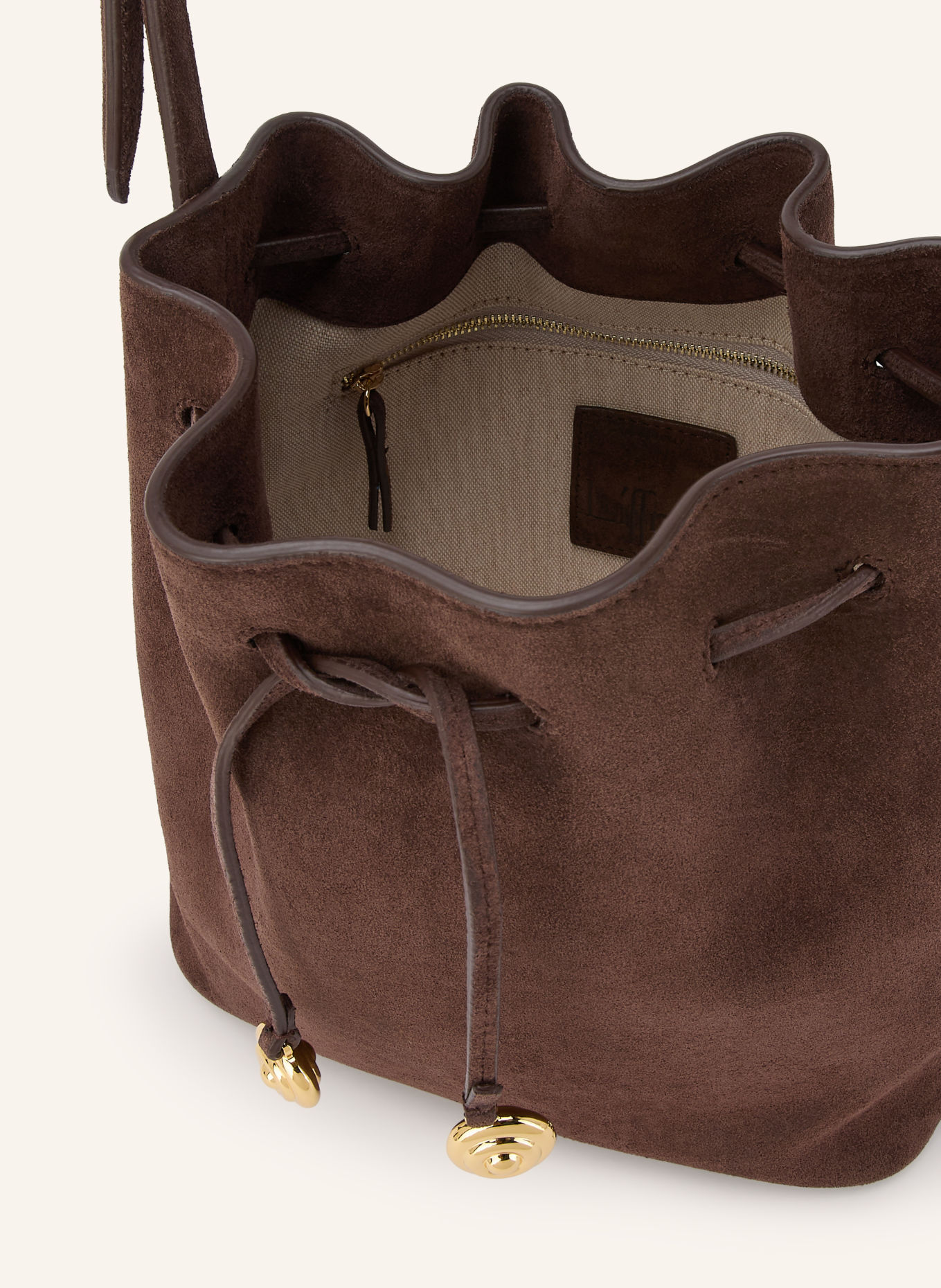 LIFFNER Buideltas SMALL: MARRON FONCÉ / GOUD