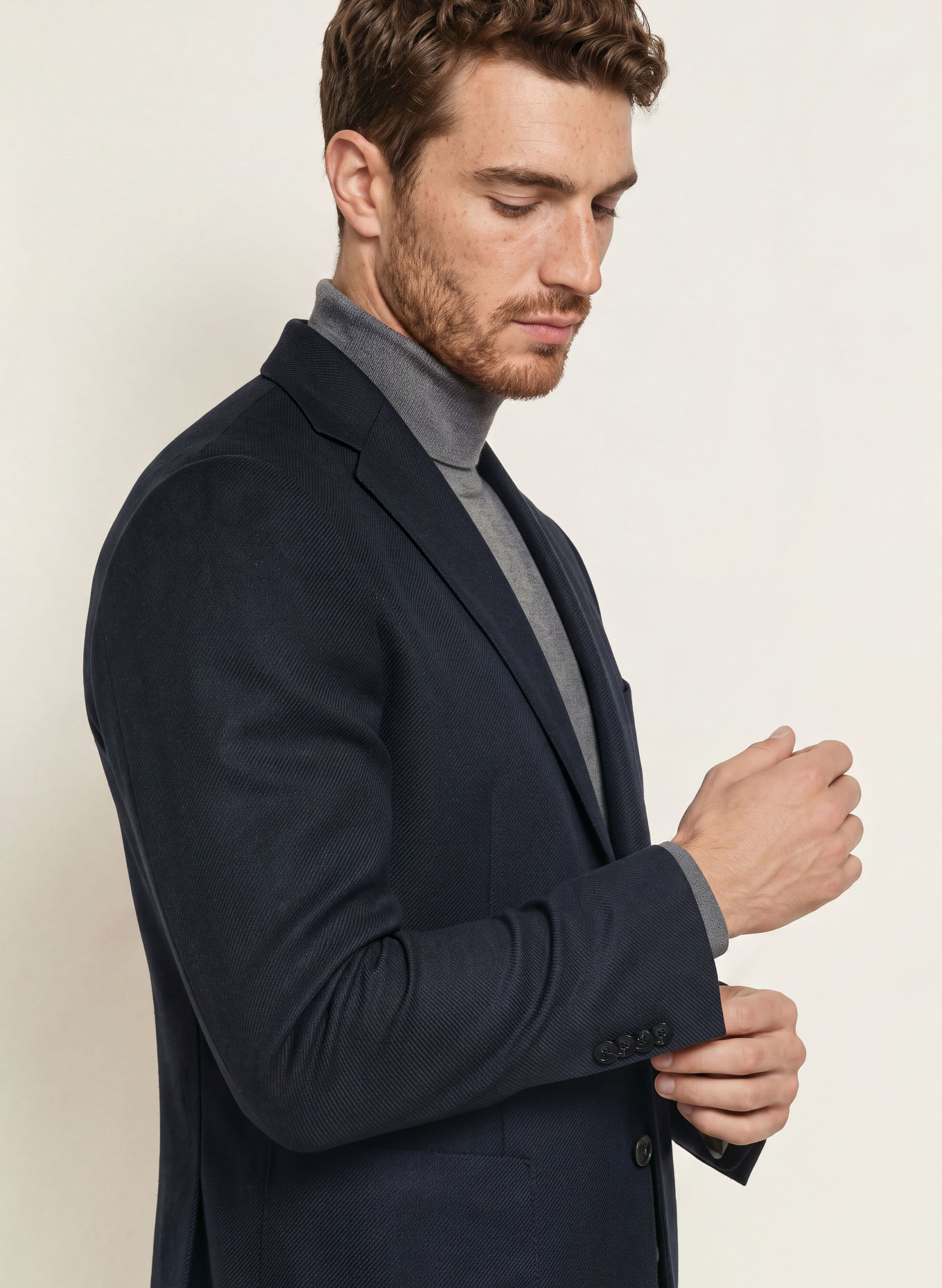 DRESSLER Veston coupe classique: BLEU FONCÉ
