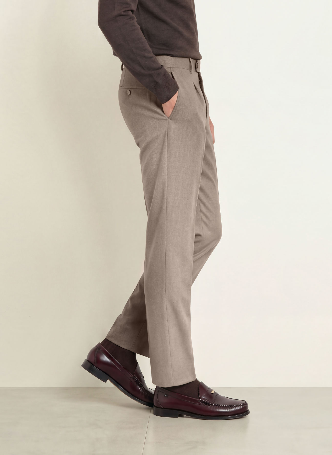 DRESSLER JADEN Regular Fit Suit Pants: 072 BEIGE