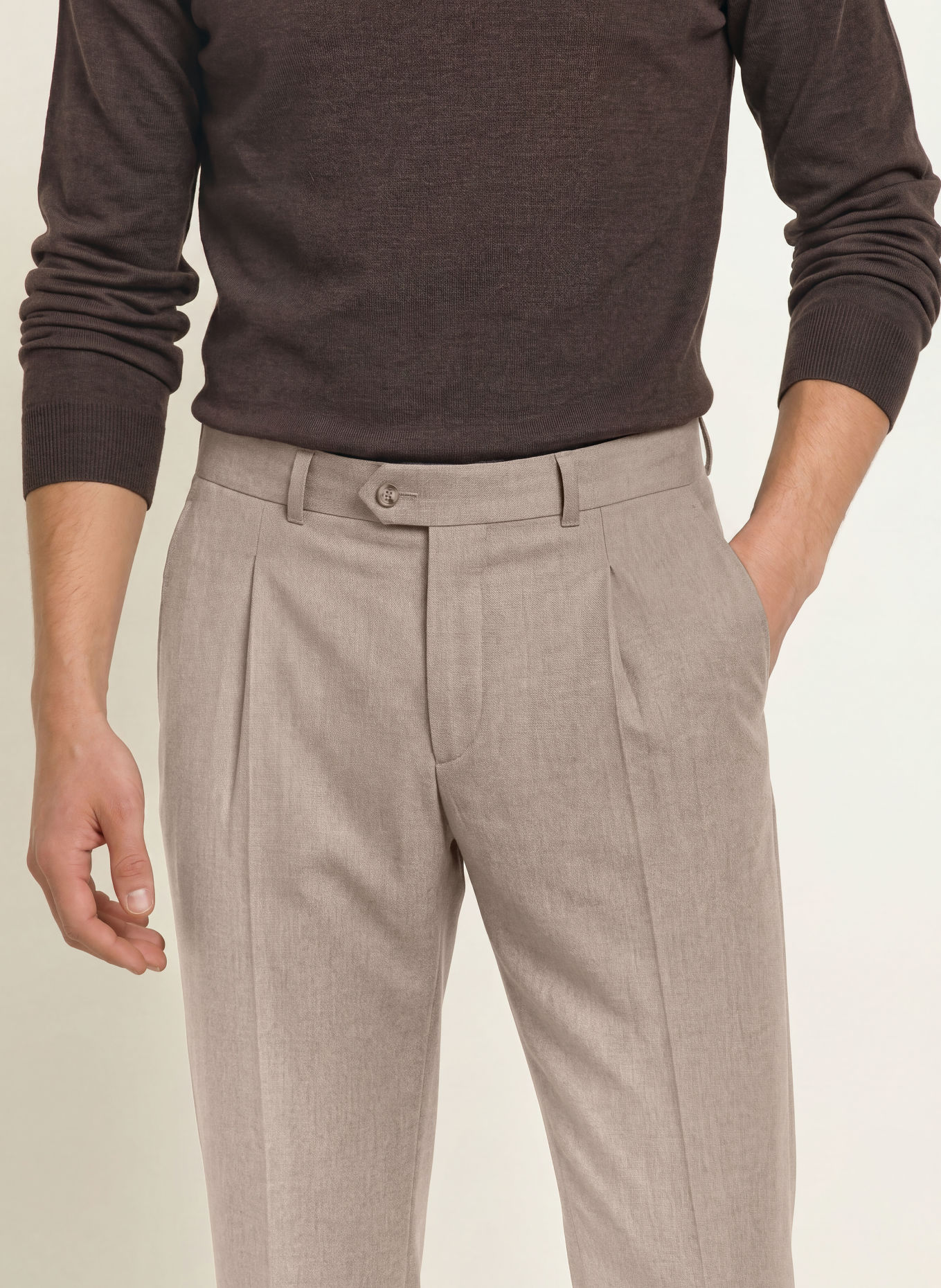 DRESSLER JADEN Regular Fit Suit Pants: 072 BEIGE
