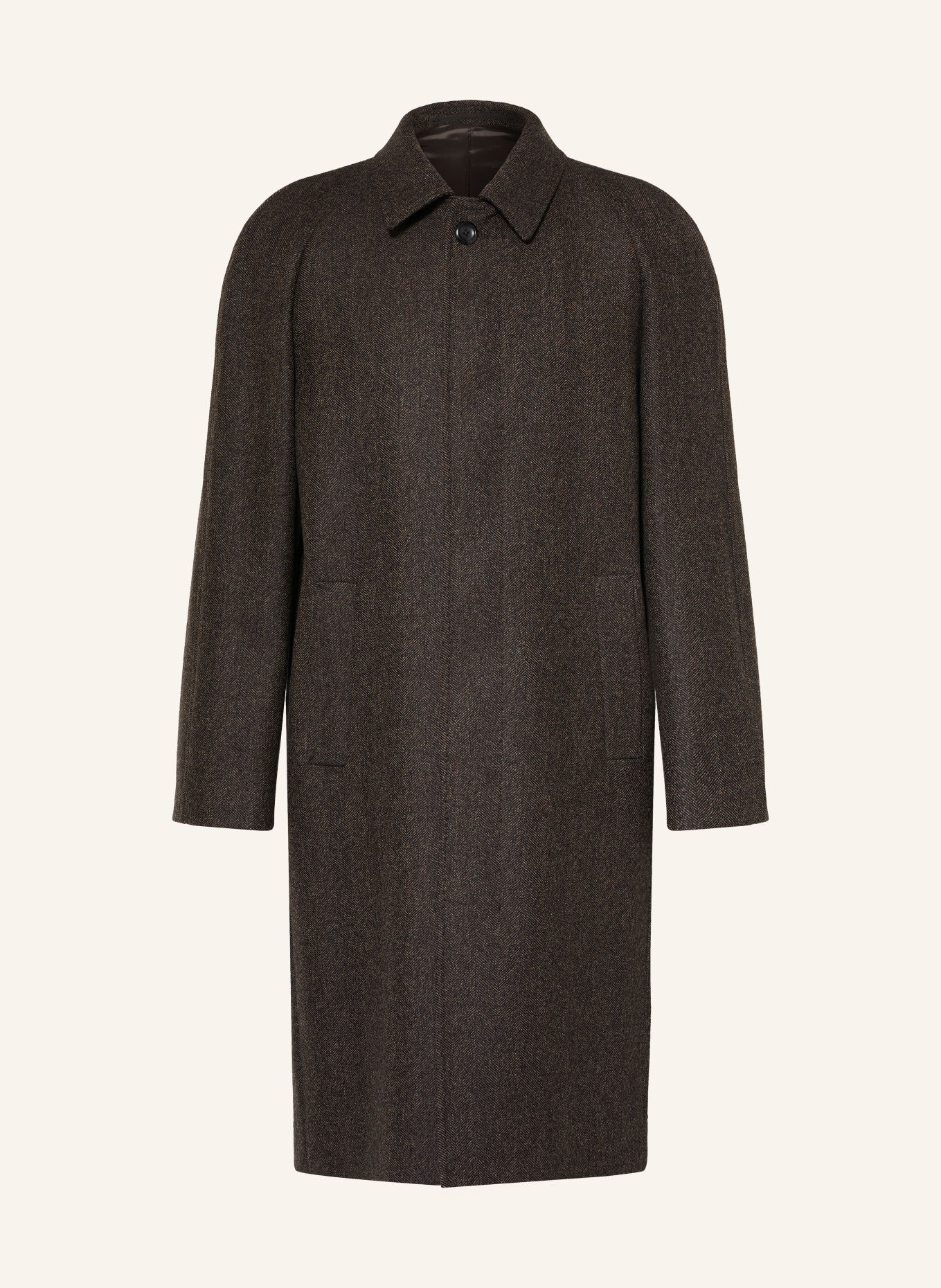 DRESSLER Wollmantel: DUNKELBRAUN
