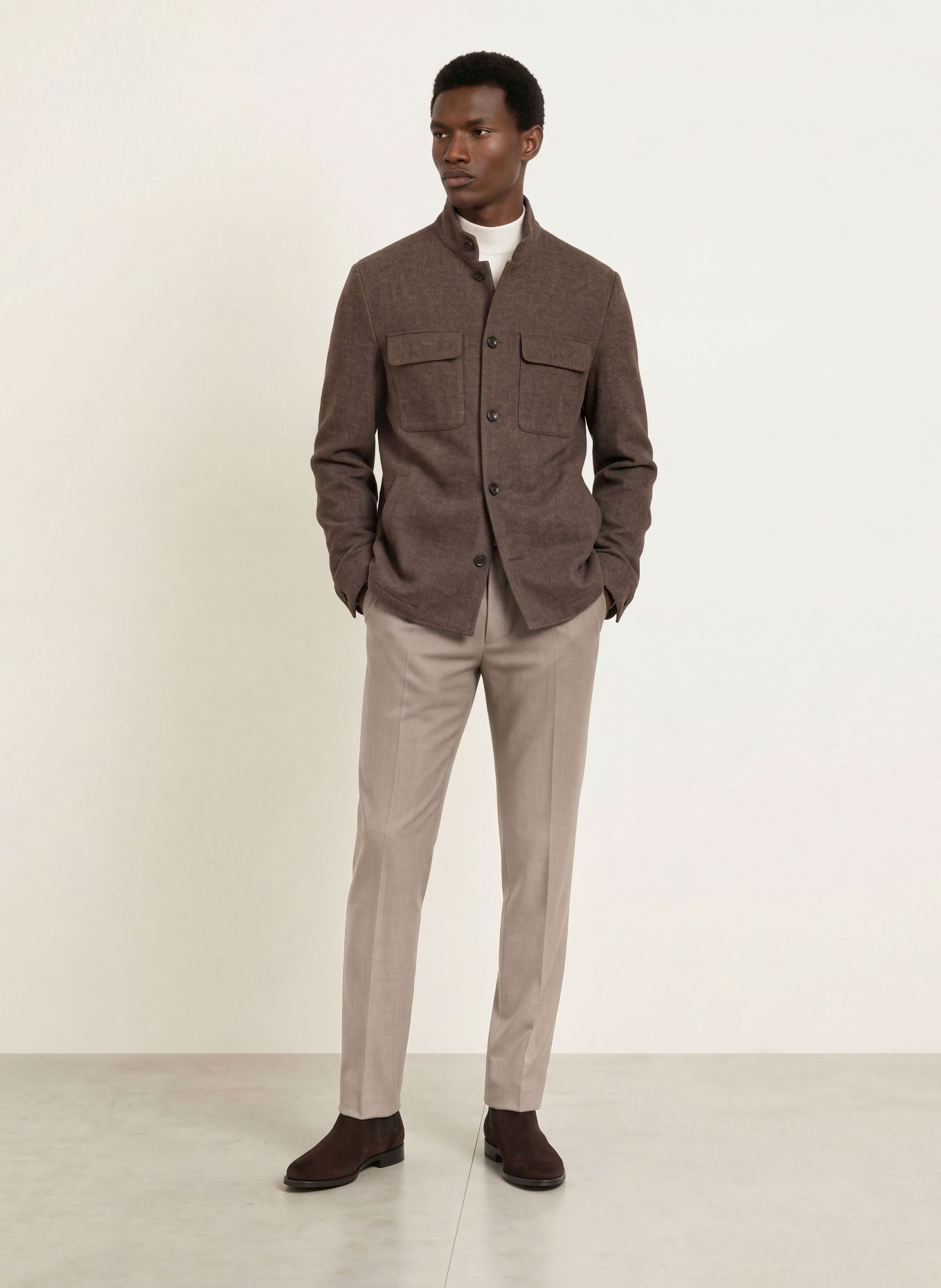 DRESSLER Overjacket: TAUPE