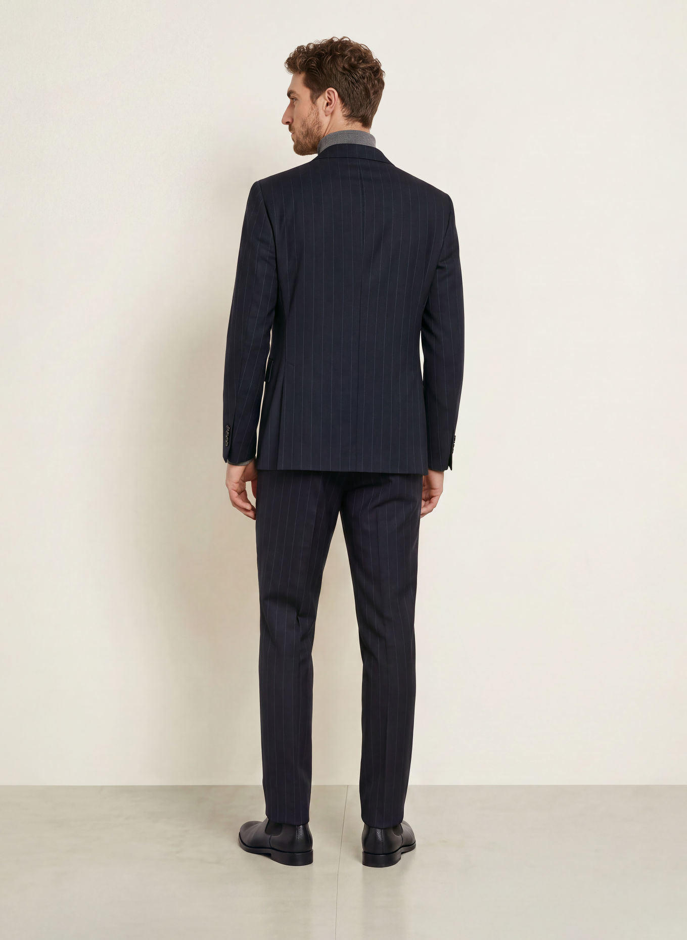 DRESSLER Anzughose JADEN Slim Fit: 048 DUNKELBLAU