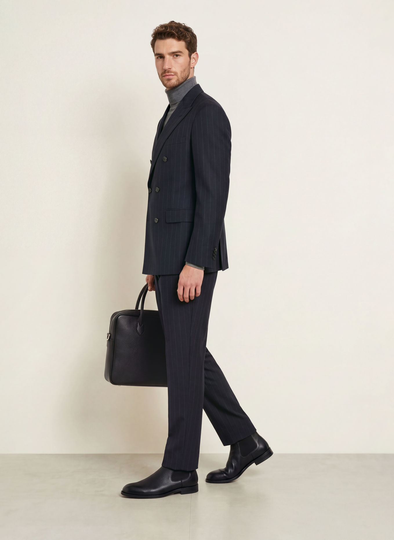 DRESSLER Anzughose JADEN Slim Fit: 048 DUNKELBLAU