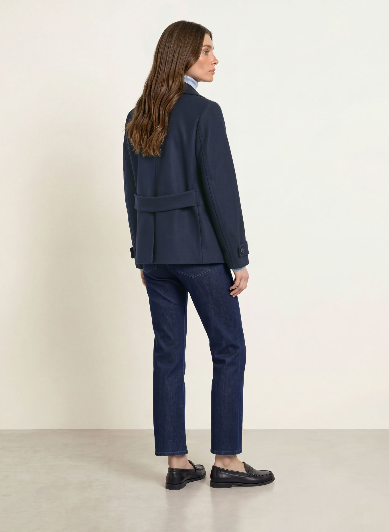 BOSS Caban court CARAZA: BLEU FONCÉ