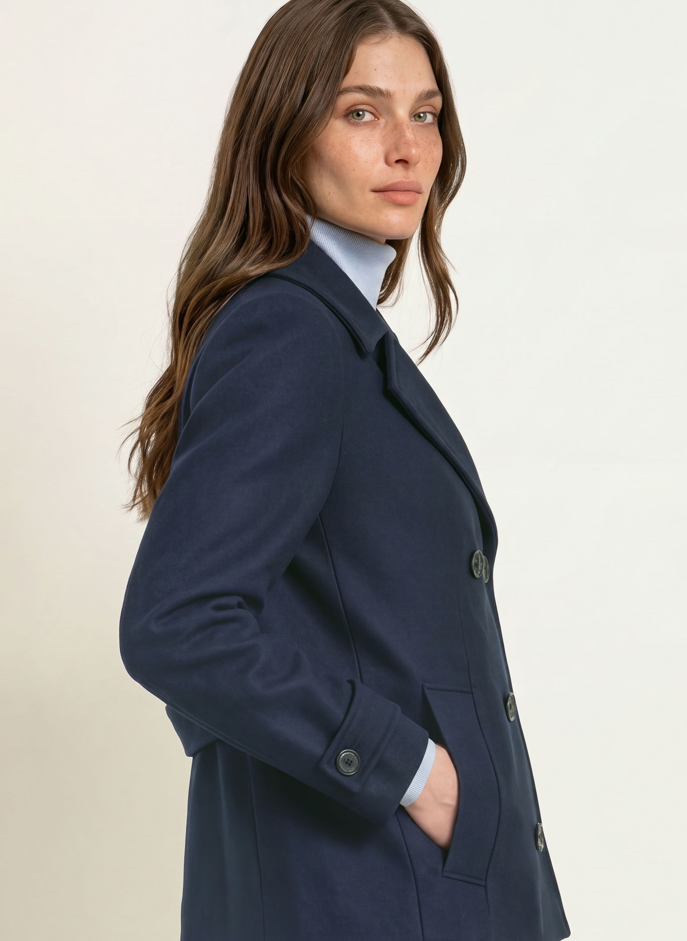 BOSS Caban court CARAZA: BLEU FONCÉ