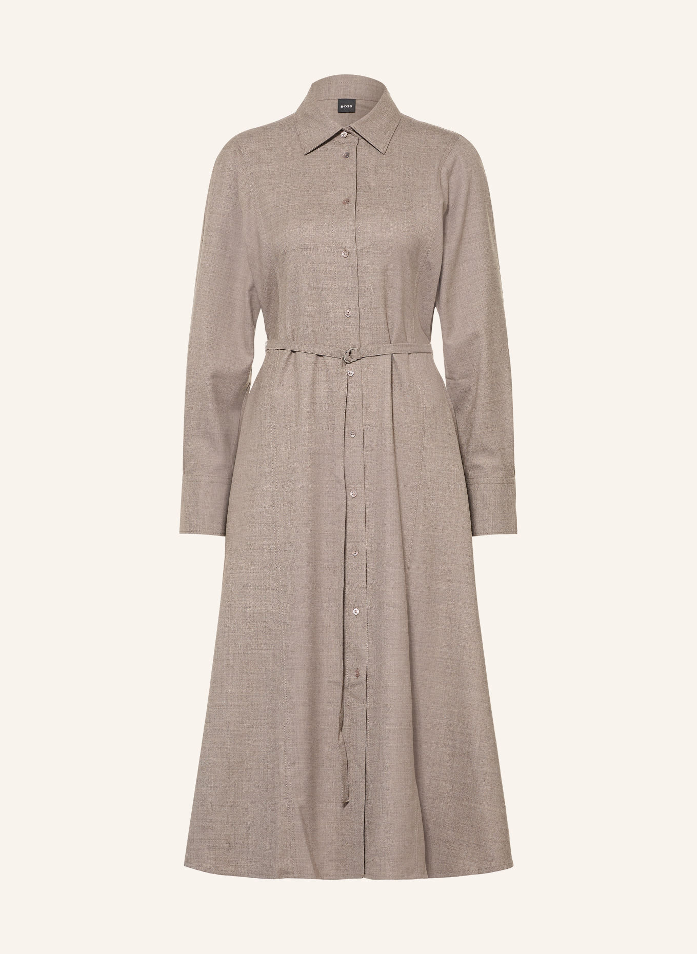 BOSS Hemdblusenkleid DANNEL: BEIGE