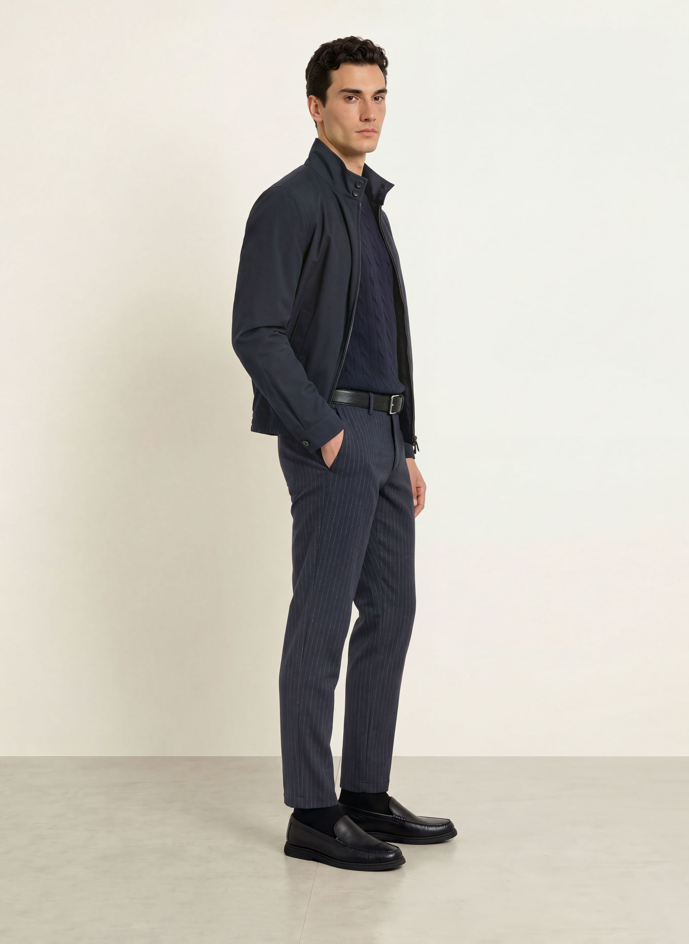 BRAX Jerseyhose PHIL im Jogging-Stil Tapered Fit: 22 NAVY