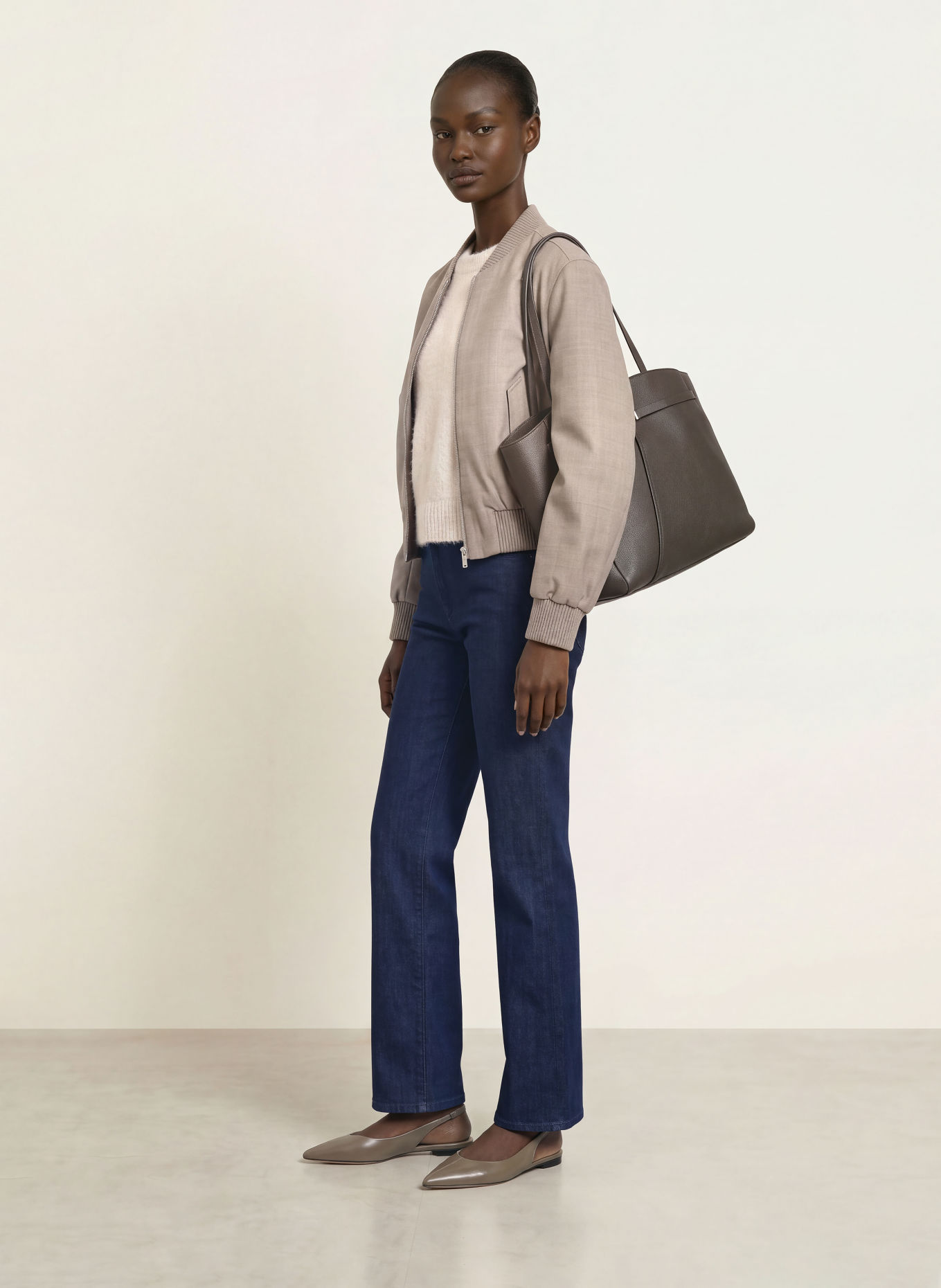 BOSS JAMAYATI Bomber jacket: TAUPE