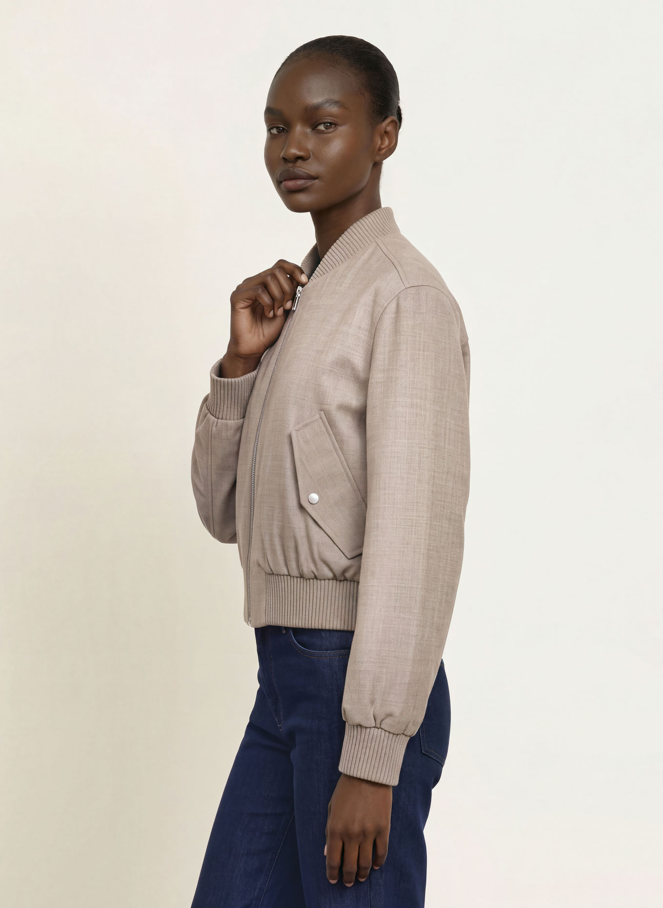 BOSS JAMAYATI Bomber jacket: TAUPE