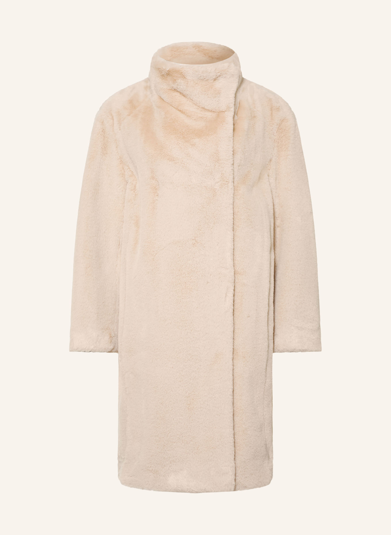 BOSS Kunstbont-Mantel CITEDDY: BEIGE