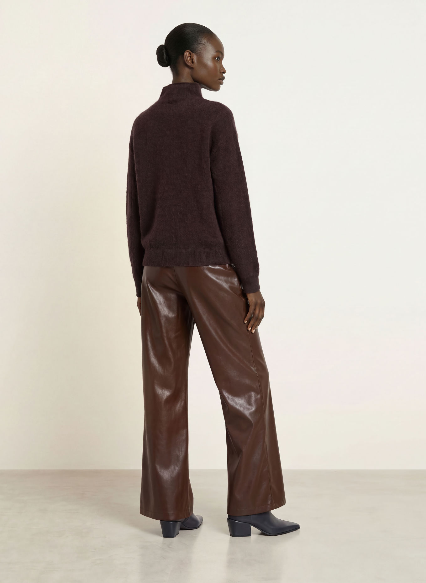 BOSS FROSELLA Sweater: DARK BROWN