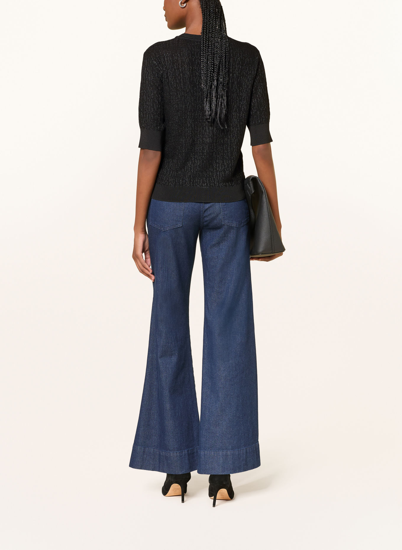 BOSS Stickad kofta FIALORA: SVART