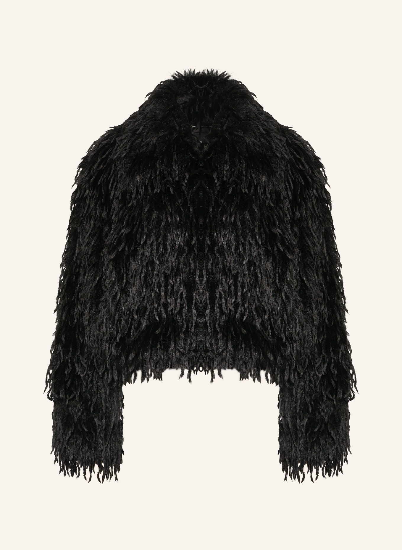 BOSS Kunstfell-Jacke CECOOL: SCHWARZ