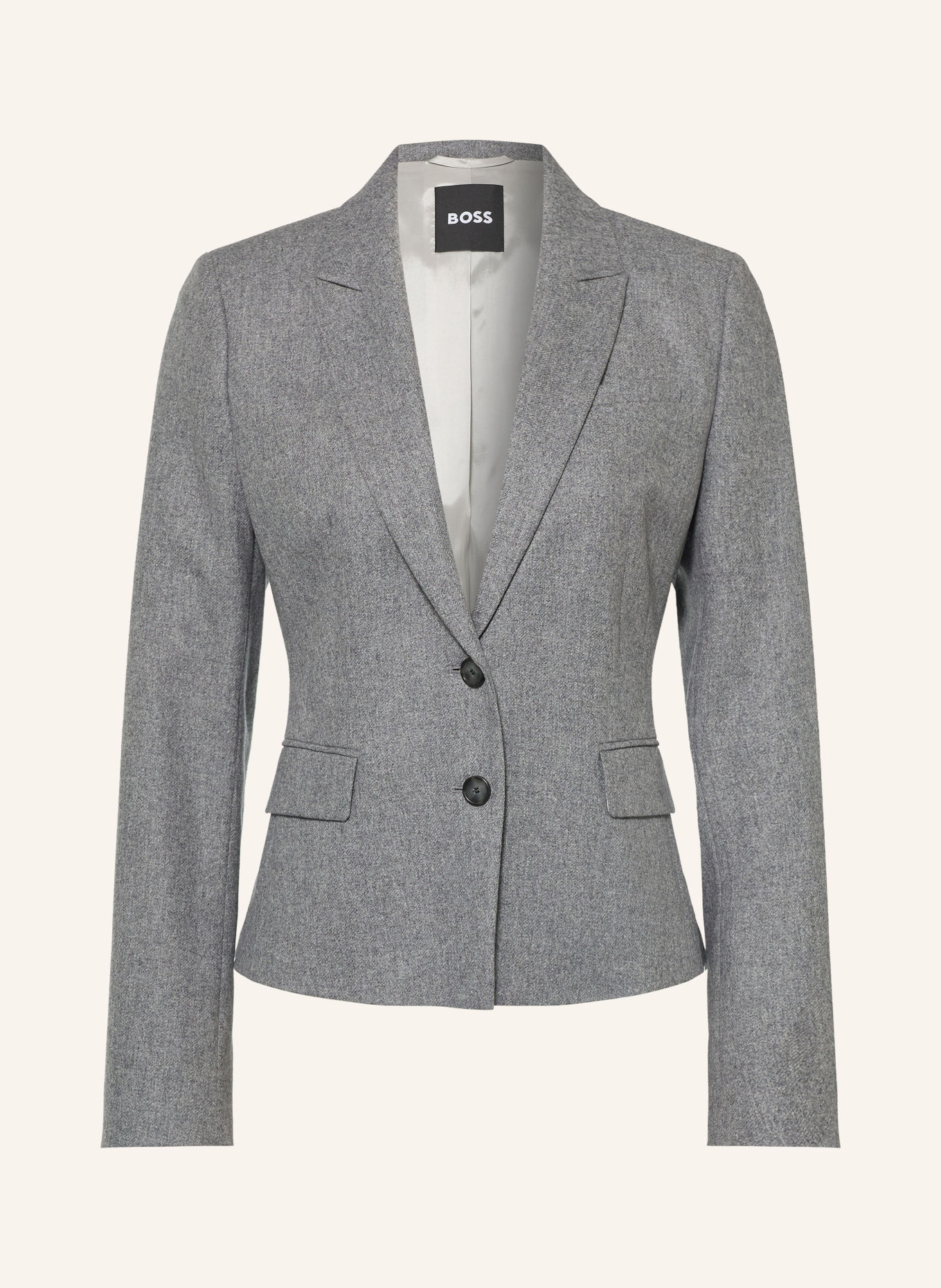 BOSS JIA Flannel Blazer: GRAY