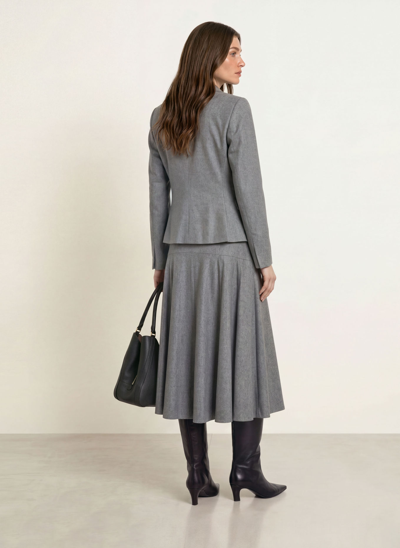 BOSS JIA Flannel Blazer: GRAY