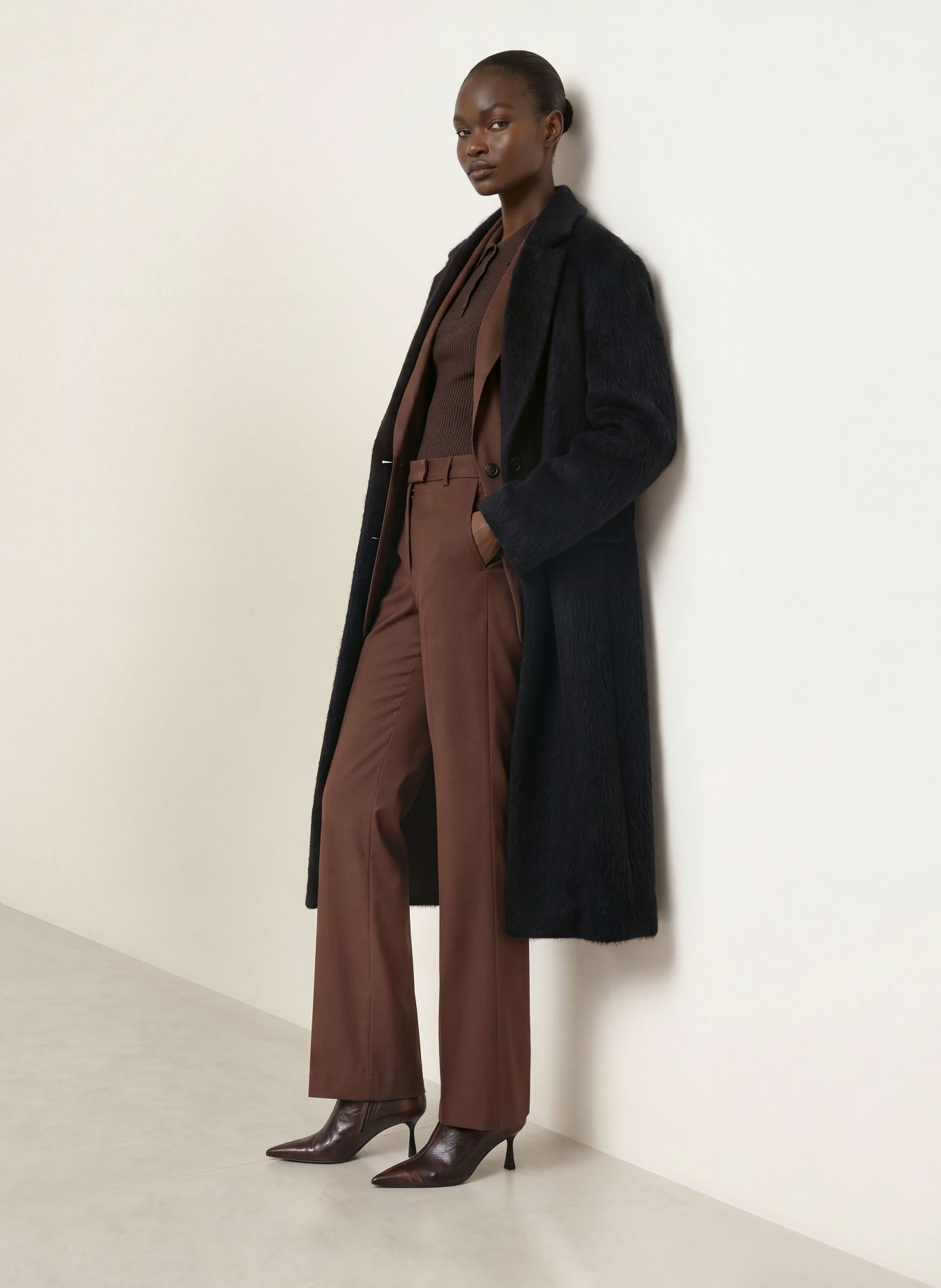 BOSS Mantel CAPONY: ZWART