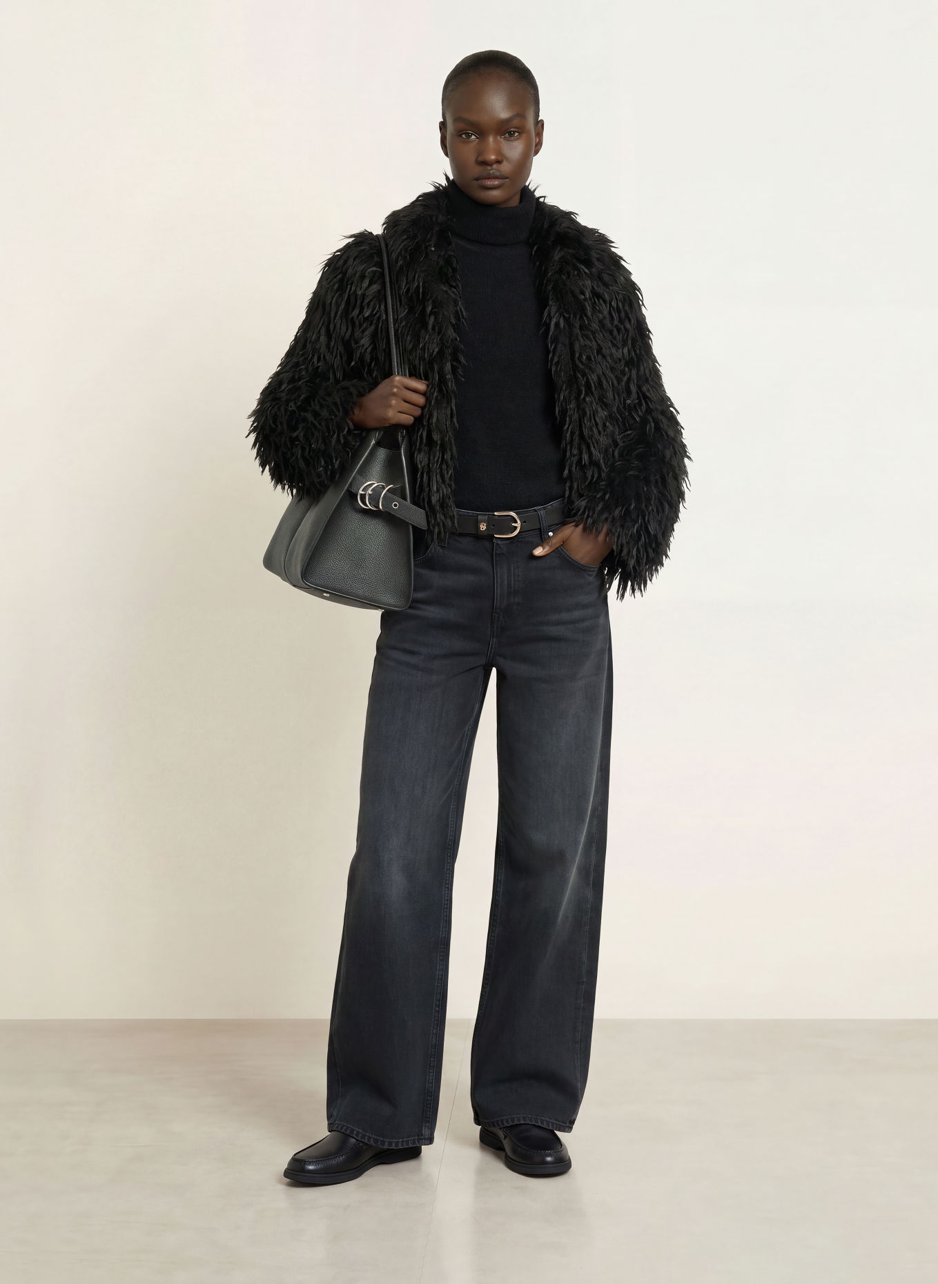 BOSS Wide Leg Jeans CROSSROAD: 009 BLACK