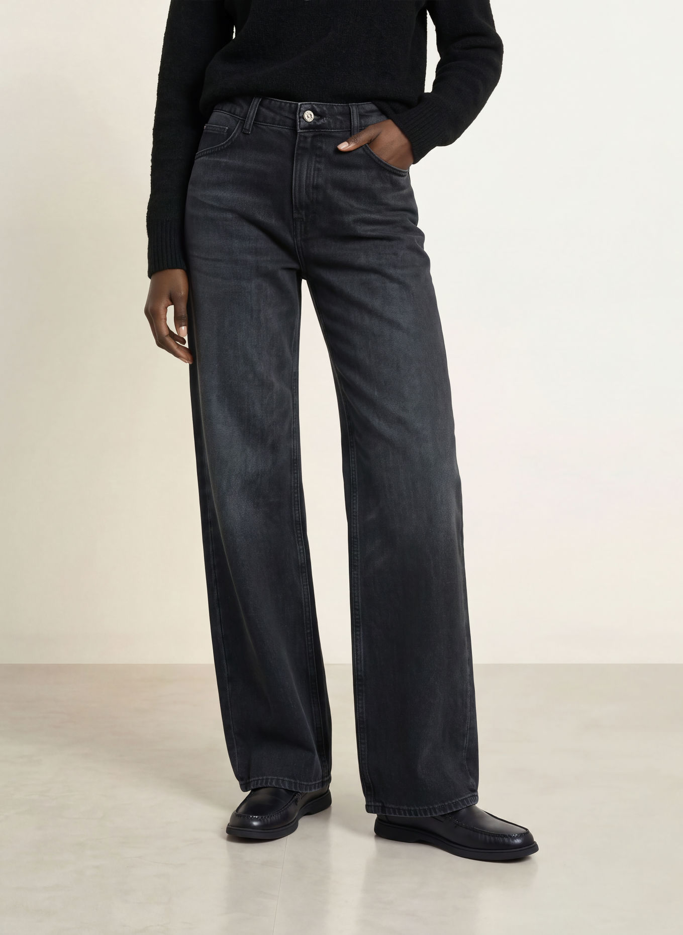 BOSS Wide Leg Jeans CROSSROAD: 009 BLACK