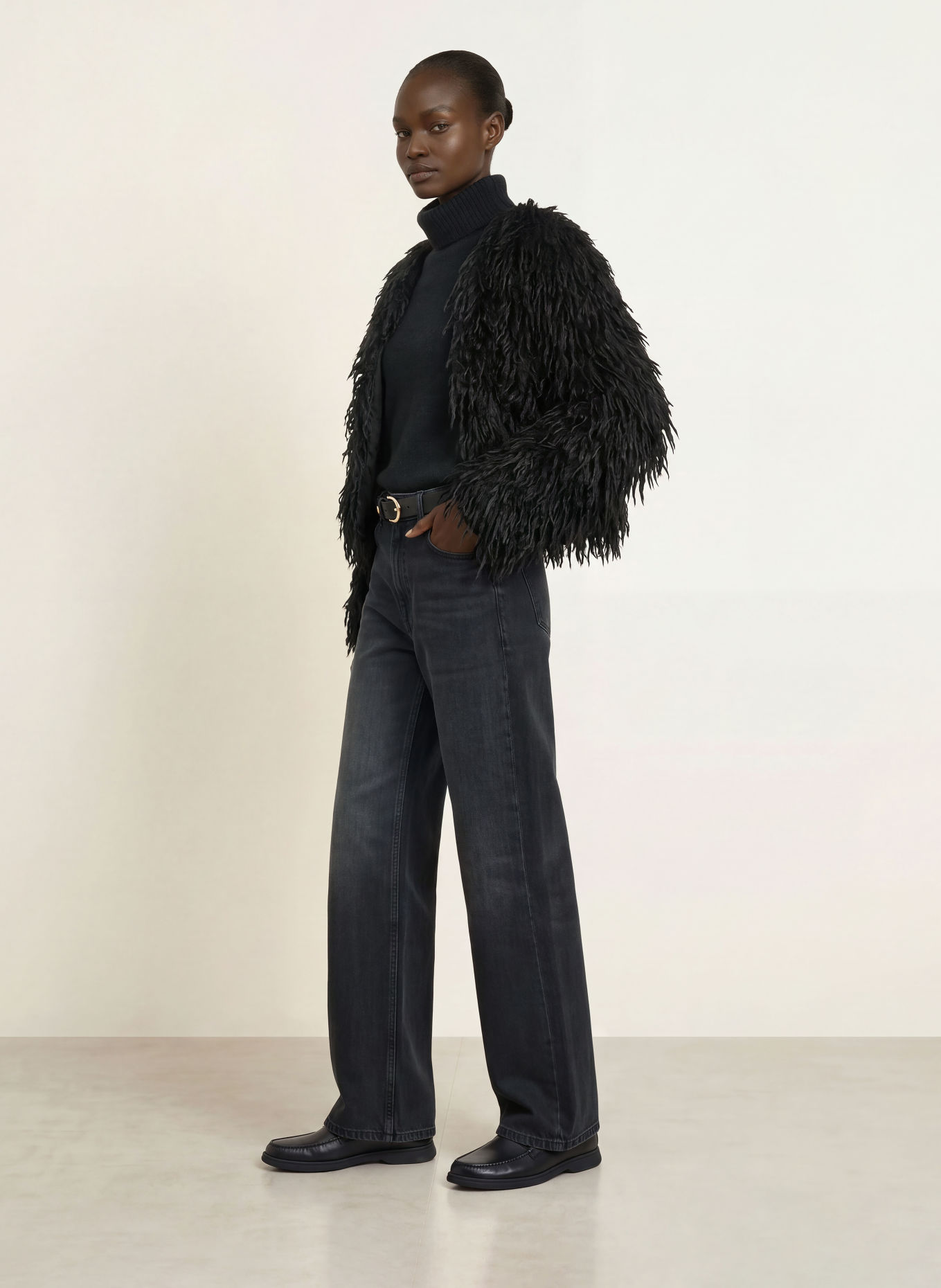 BOSS Wide Leg Jeans CROSSROAD: 009 BLACK