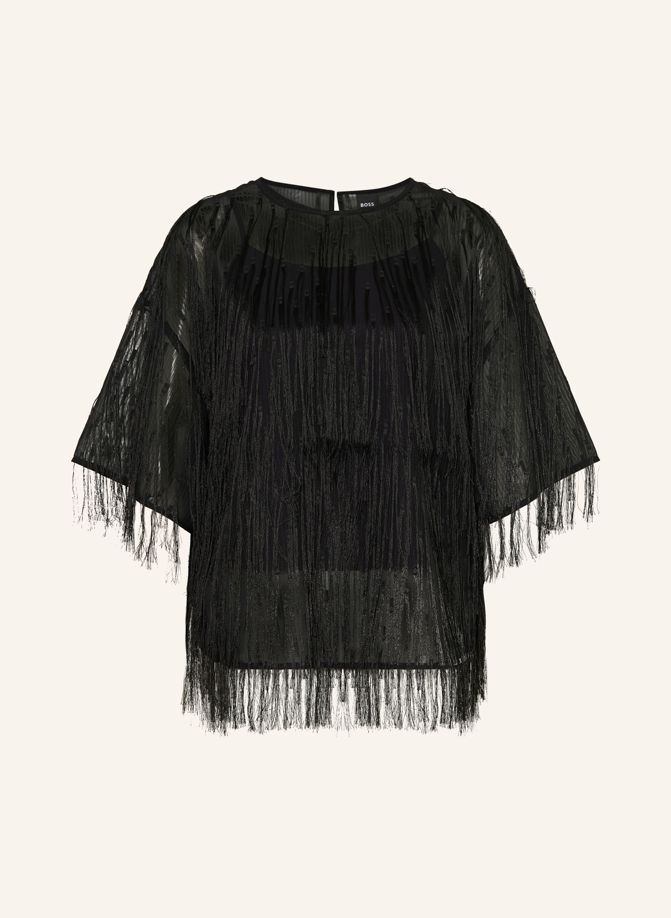 BOSS Bluză BAFRAY: NEGRU