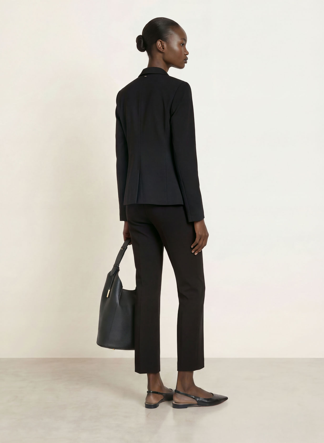 BOSS Broek TALIA: ZWART