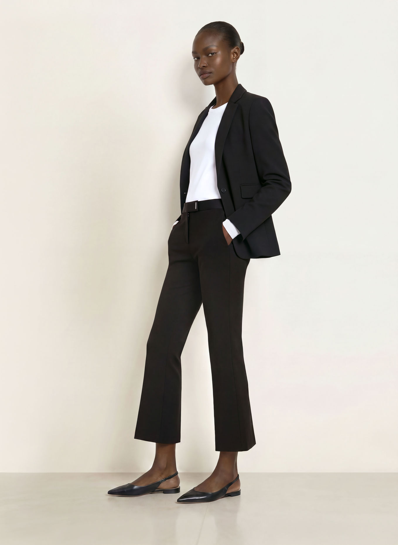 BOSS Broek TALIA: ZWART