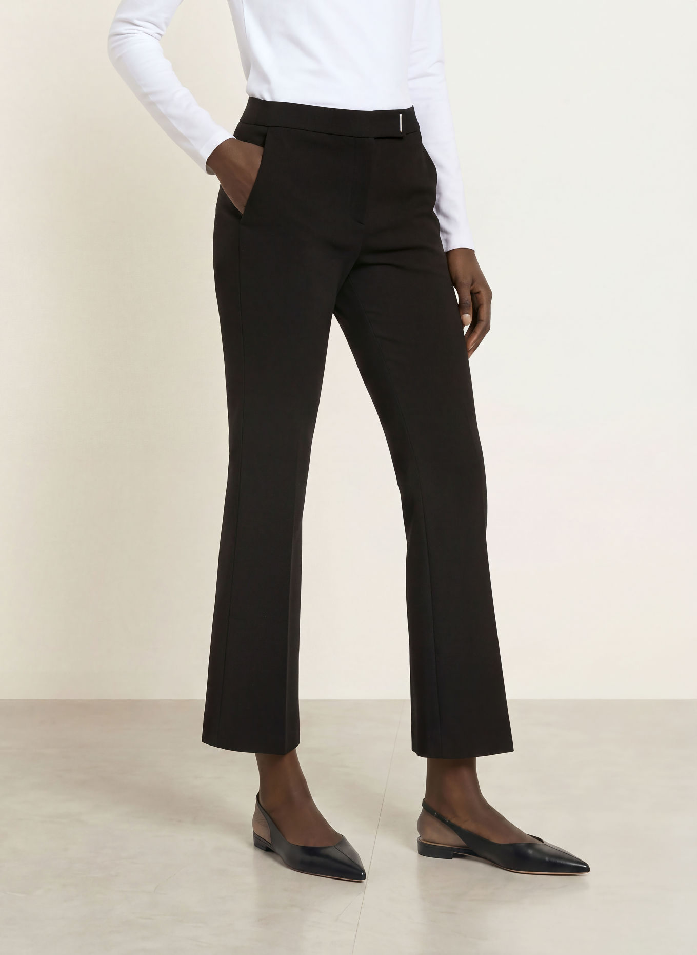 BOSS Broek TALIA: ZWART