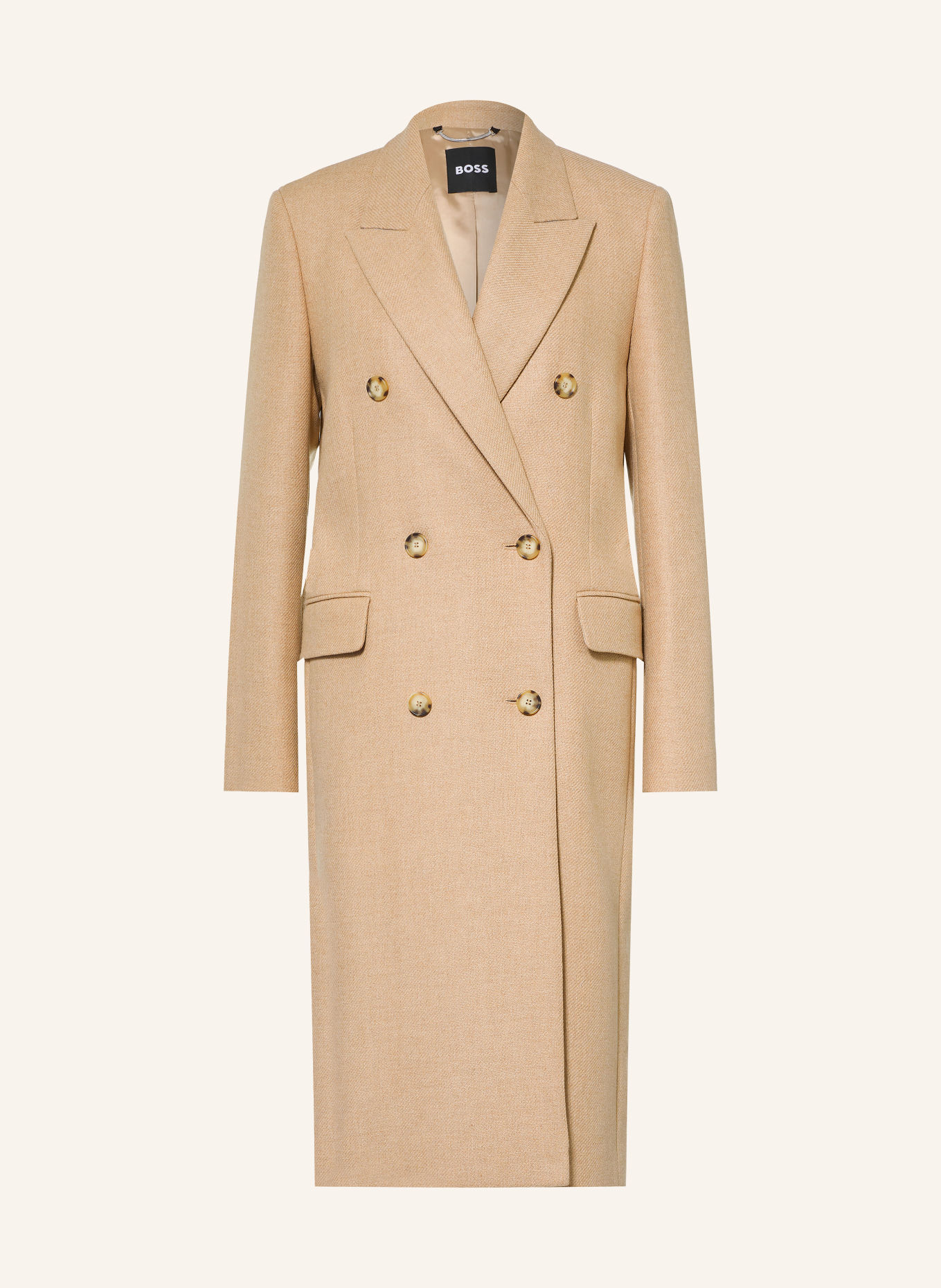 BOSS CASSJILA Wool coat: BEIGE