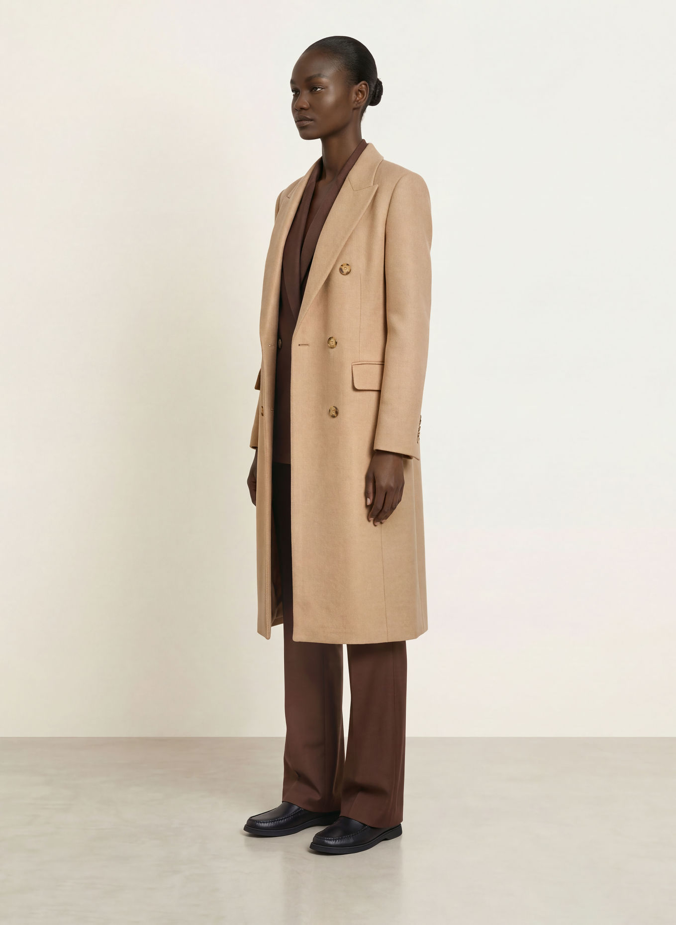 BOSS CASSJILA Wool coat: BEIGE