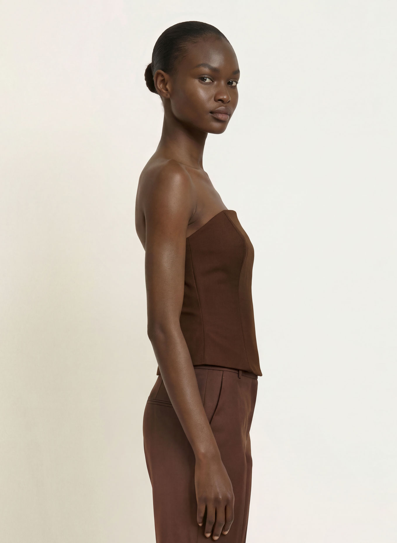 BOSS BYANA Bustier: DARK BROWN
