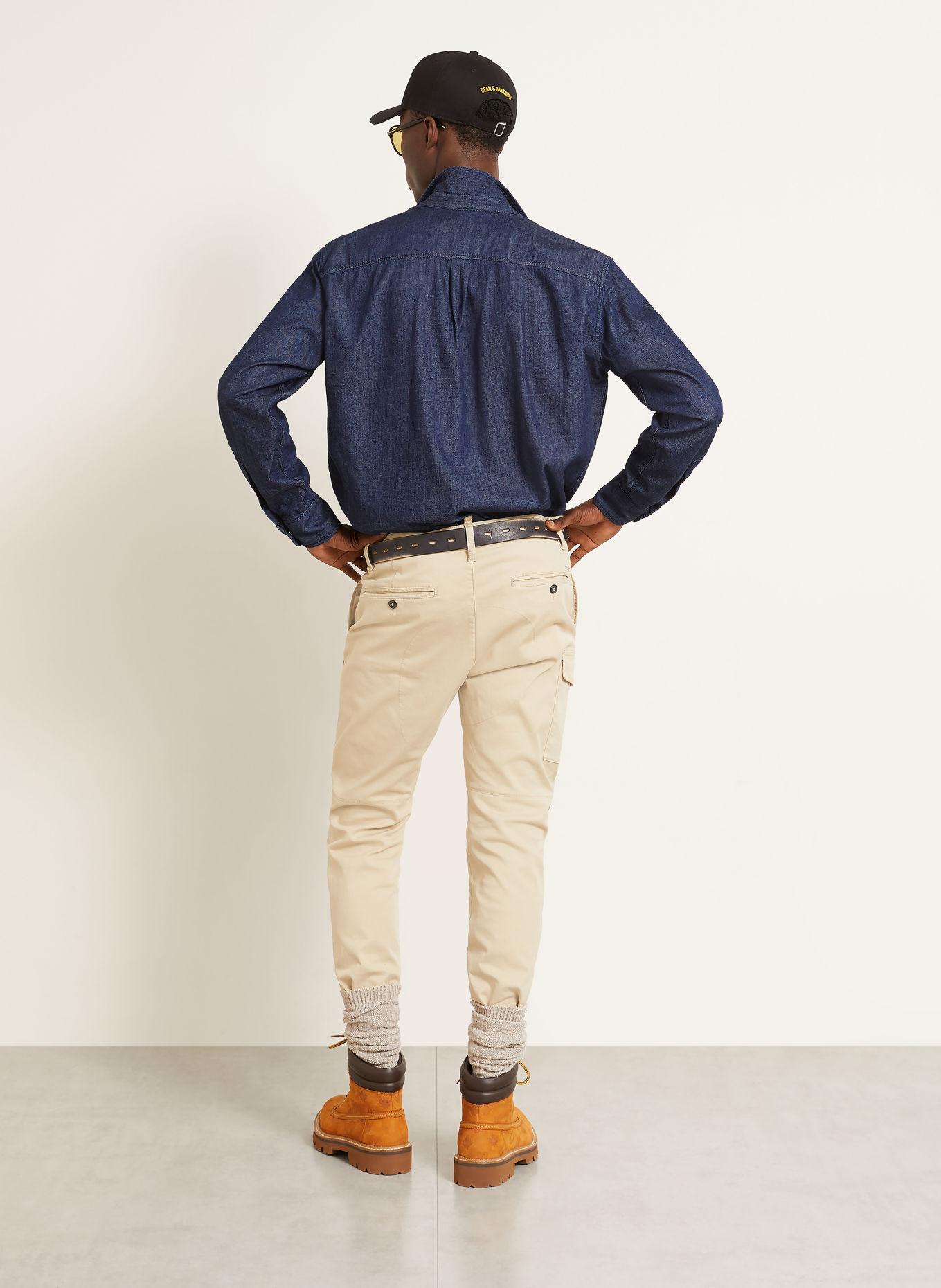 DSQUARED2 Jeanshemd Comfort Fit: DUNKELBLAU