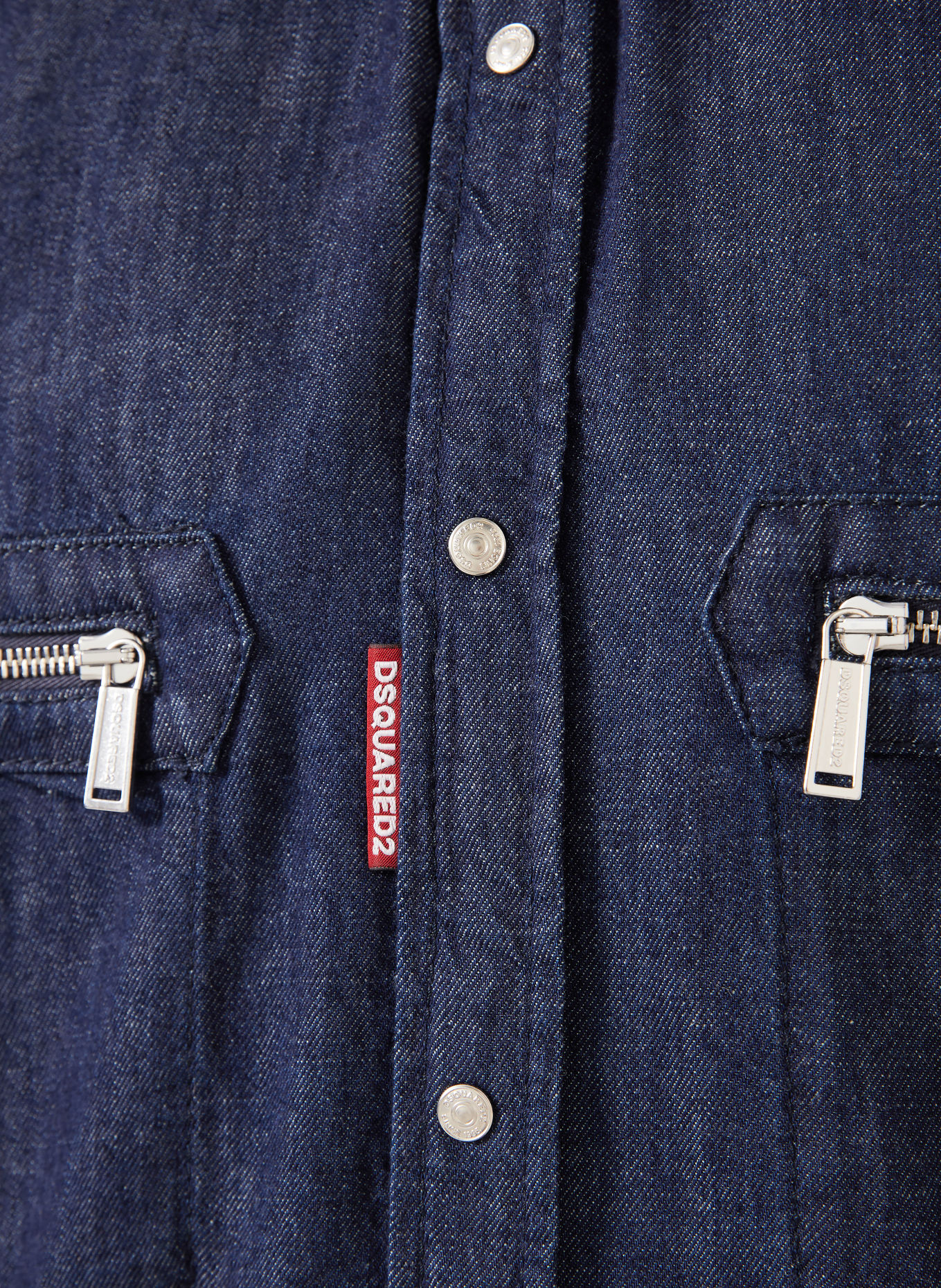 DSQUARED2 Jeanshemd Comfort Fit: DUNKELBLAU