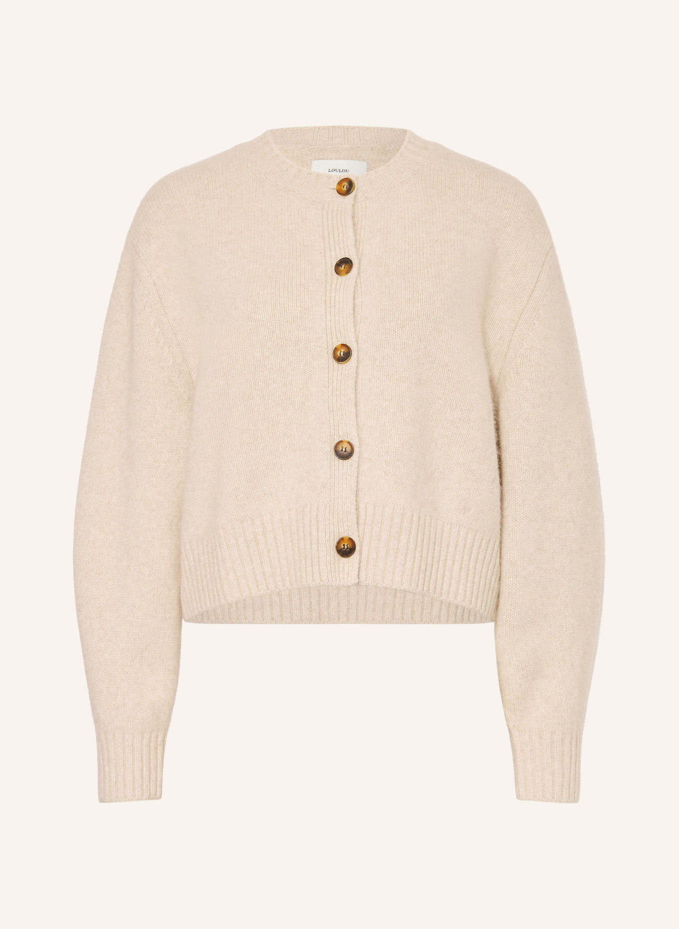 LOULOU DE SAISON Strickjacke REMUS: CREME