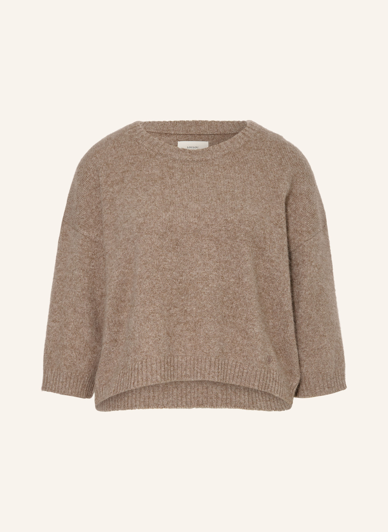 LOULOU DE SAISON Pullover AZALI mit 3/4-Arm: BEIGE