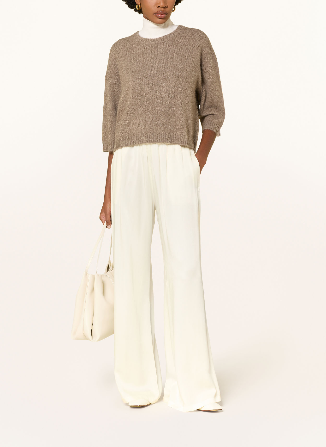 LOULOU DE SAISON Pullover AZALI mit 3/4-Arm: BEIGE