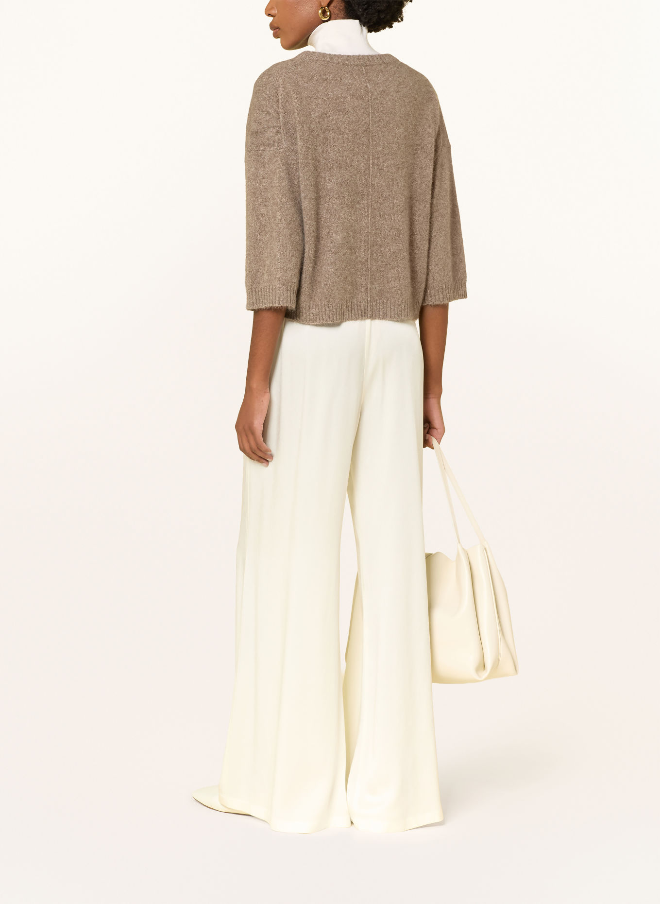 LOULOU DE SAISON Pullover AZALI mit 3/4-Arm: BEIGE