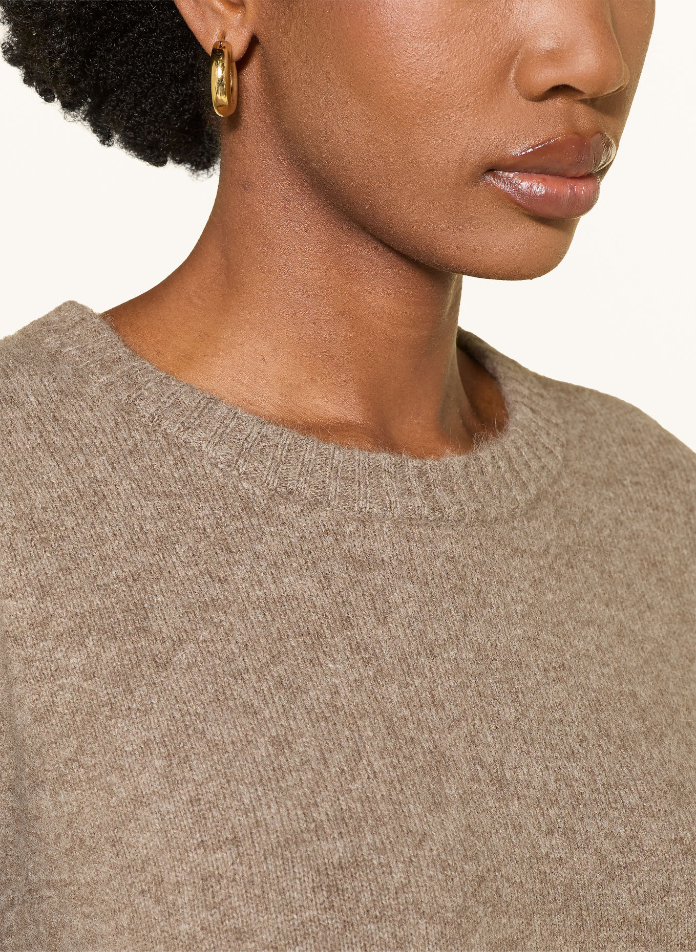 LOULOU DE SAISON Pullover AZALI mit 3/4-Arm: BEIGE